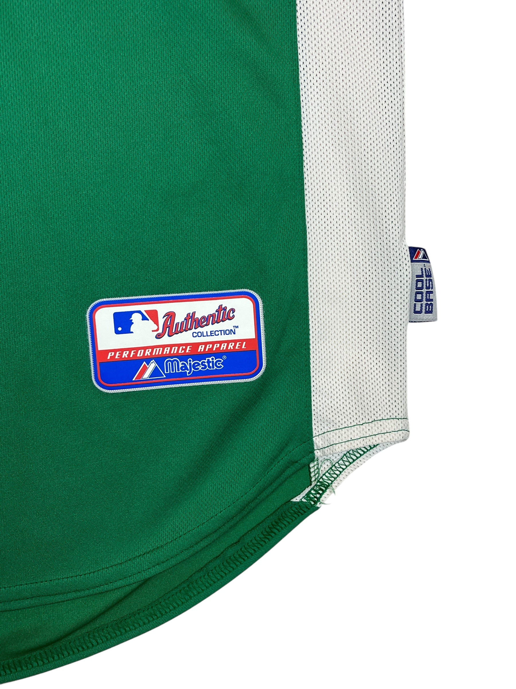 435602 (modern) Philadelphia Phillies St. Patrick's Day Green Practice Jersey