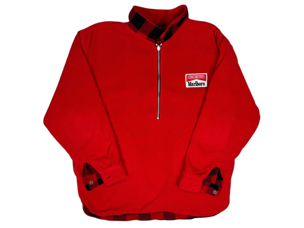 (90s) Marlboro Reversible 1/2 Zip Pullover Fleece