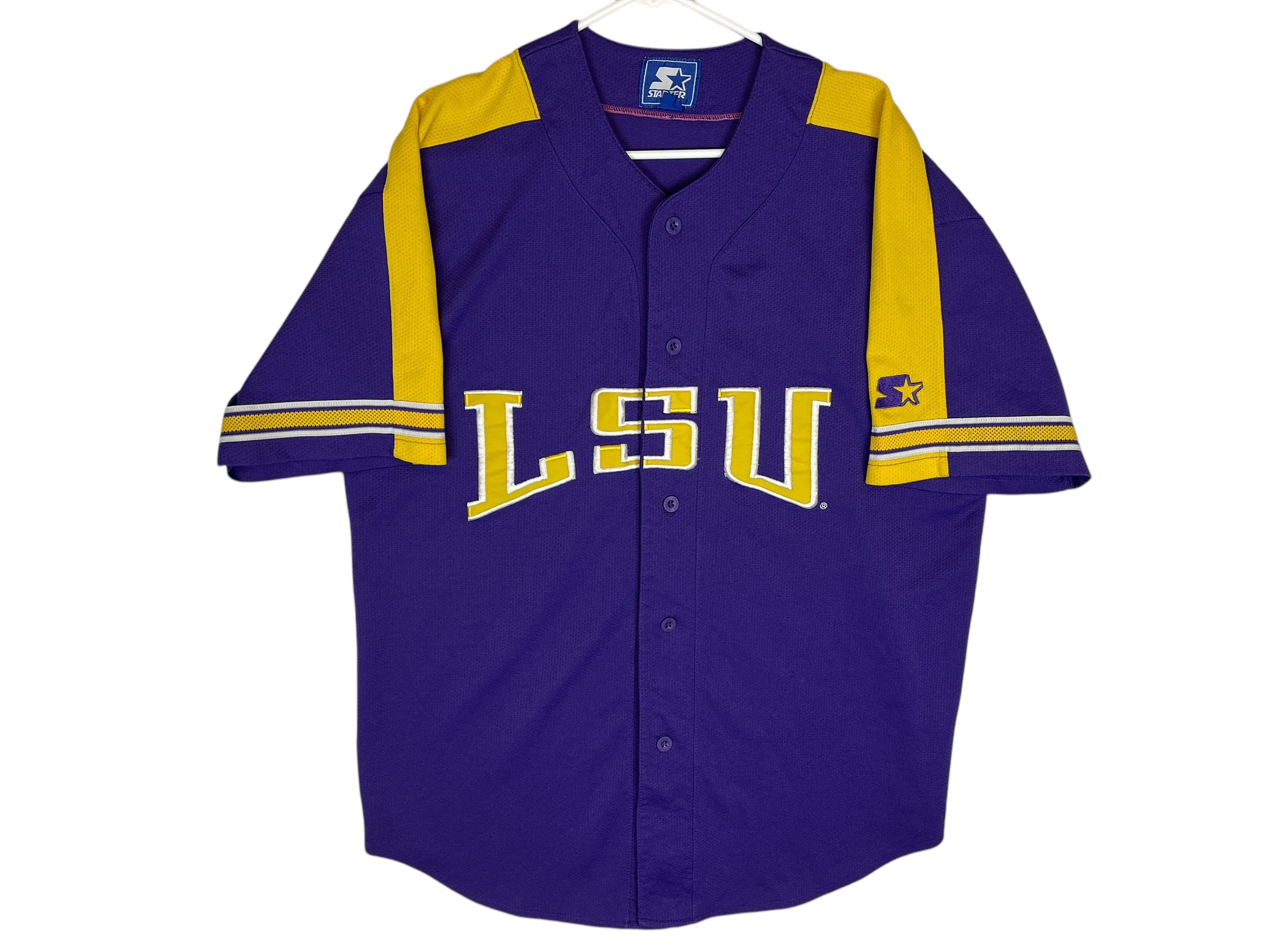 435536 (90s) LSU Tigers Louisiana State Starter Baseball Jersey