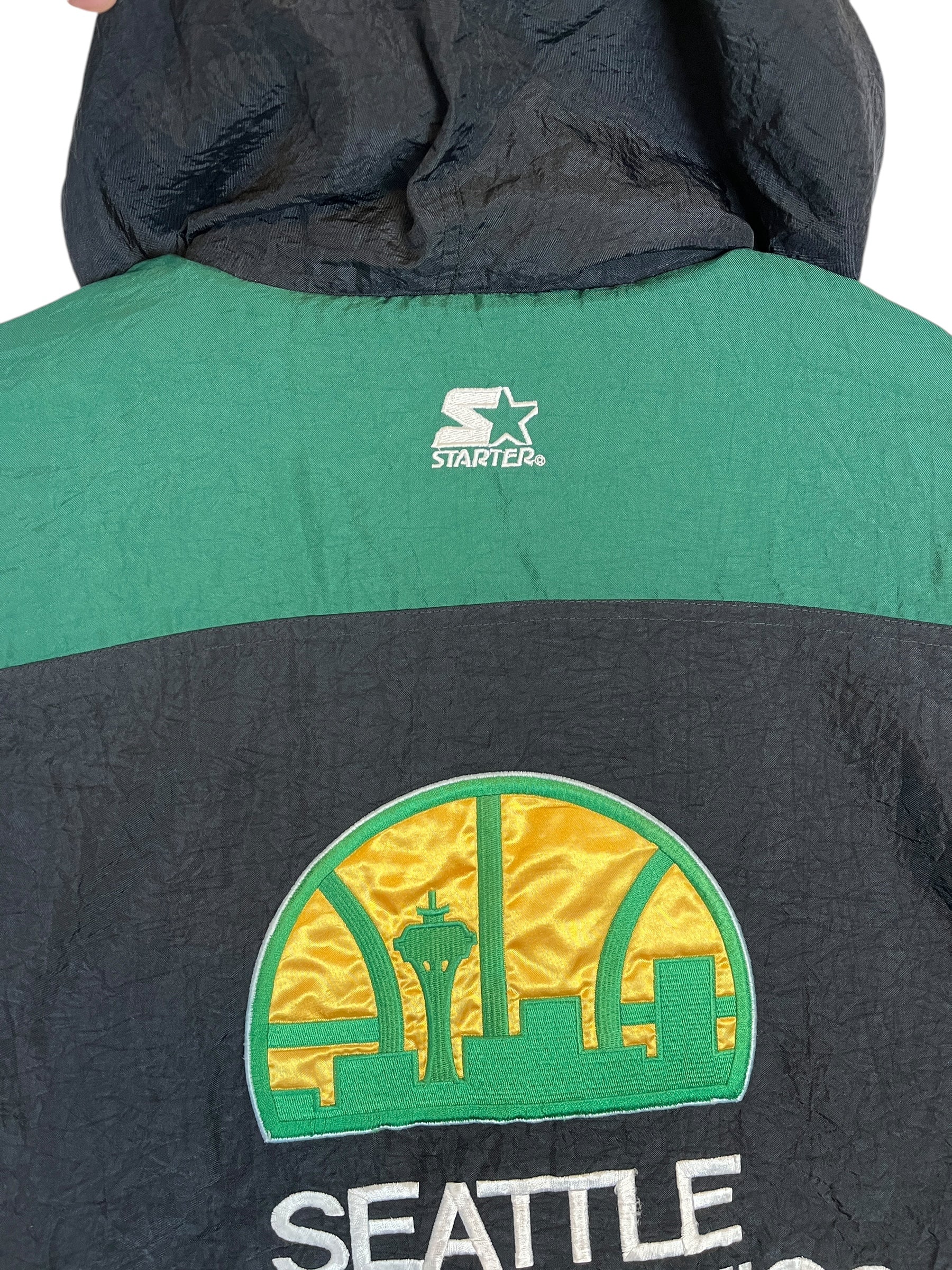 435609 (90s) Seattle Supersonics Pullover Starter Jacket