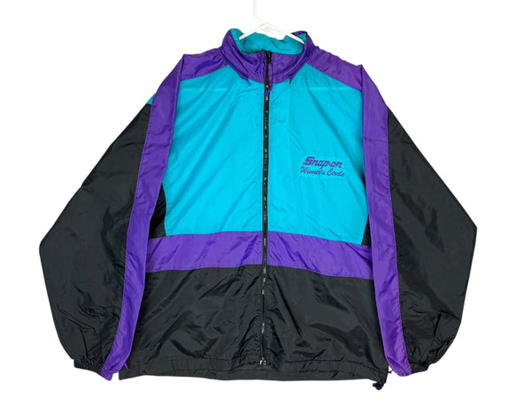 (90s) Snap On Winner's Circle Racing Colorblock Windbreaker