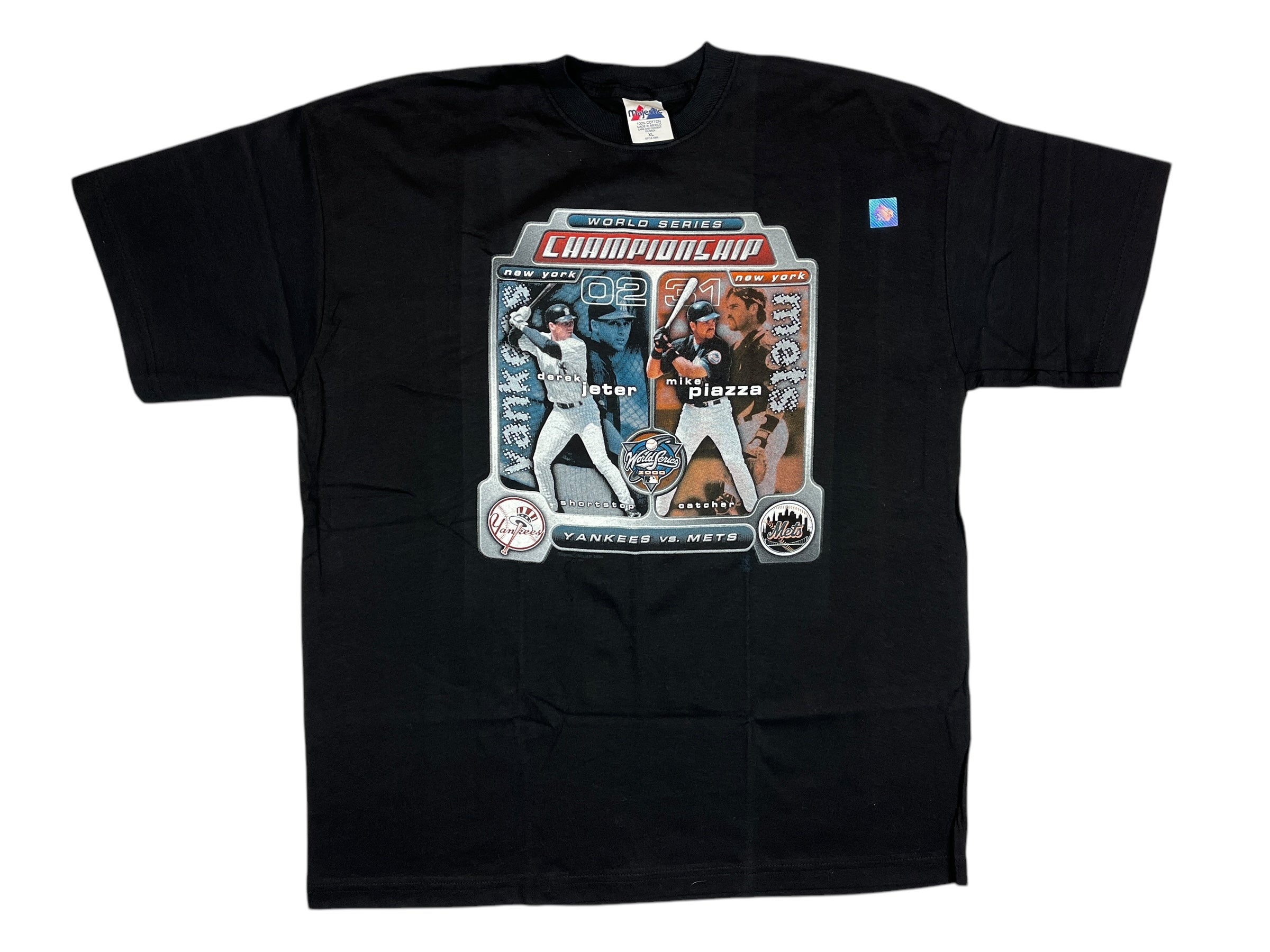 435516 (2000) Yankees vs Mets MLB World Series Jeter vs Piazza T-Shirt