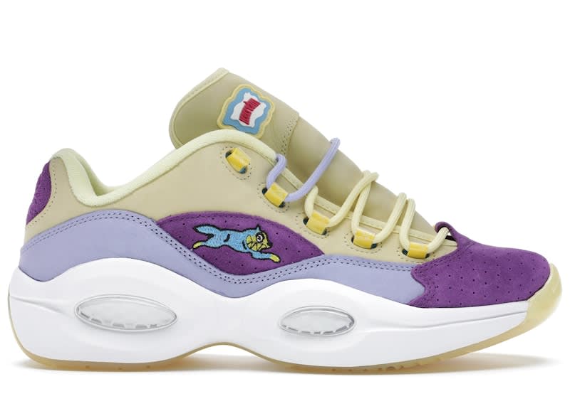 SP6443 Reebok Question Low BBC Ice Cream Running Dog Yellow Purple