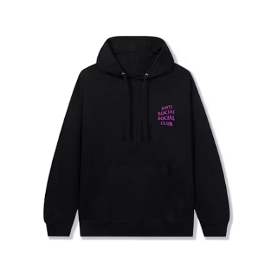 Anti Social Social Club Bubblegum Hoodie 'Black'