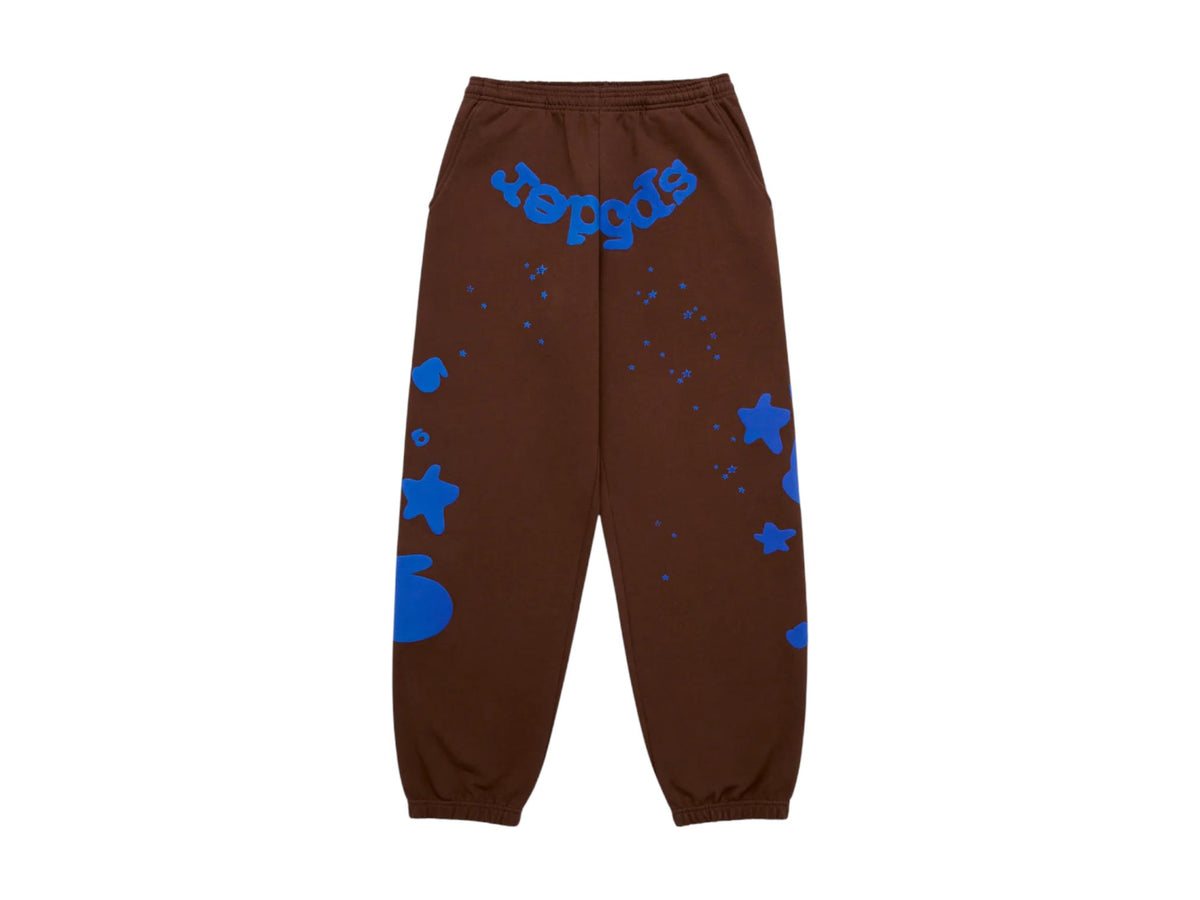 SP21607 Sp5der Beluga V2 Sweatpants Brown/Blue