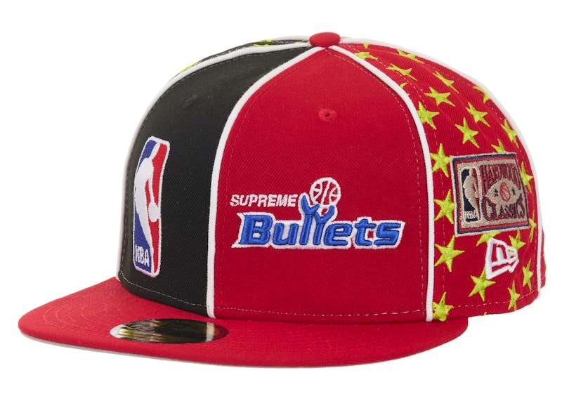 SP9800 Supreme Mitchell & Ness Teams New Era 59Fifty Fitted Hat Red