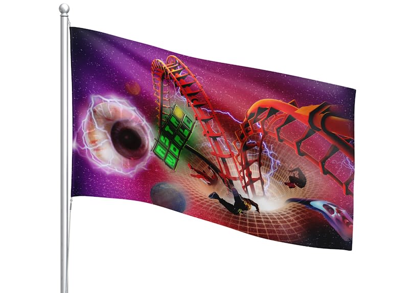 SP10288 Travis Scott Astroworld Flag Roller Coaster