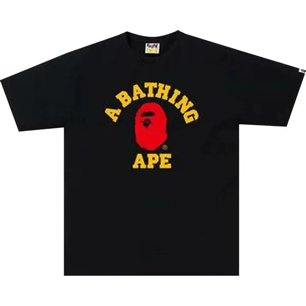 BAPE Colors College Tee 'Black'