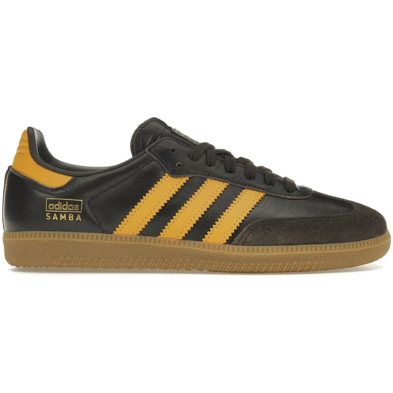 adidas Samba OG Dark Brown Preloved Yellow