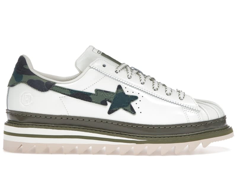 SP10519 adidas Superstar CLOT by Edison Chen x Bape Off White