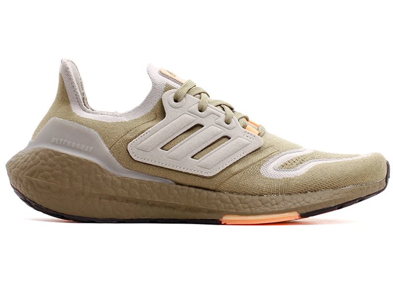 SP7685 adidas Ultra Boost 22 Orbit Green Beam Orange