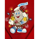 (90s) Hershey's Kiss Christmas Lights Cartoon Crewneck