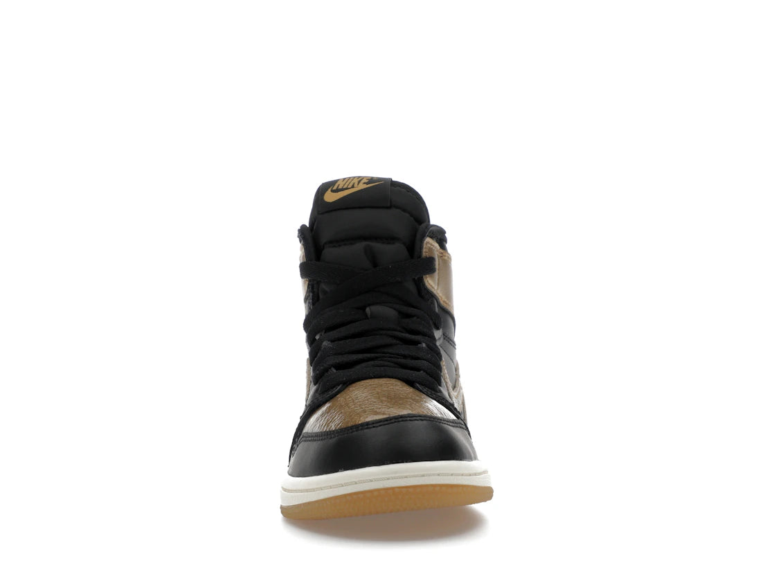 312941 Jordan 1 Retro High OG Black Metallic Gold (PS)