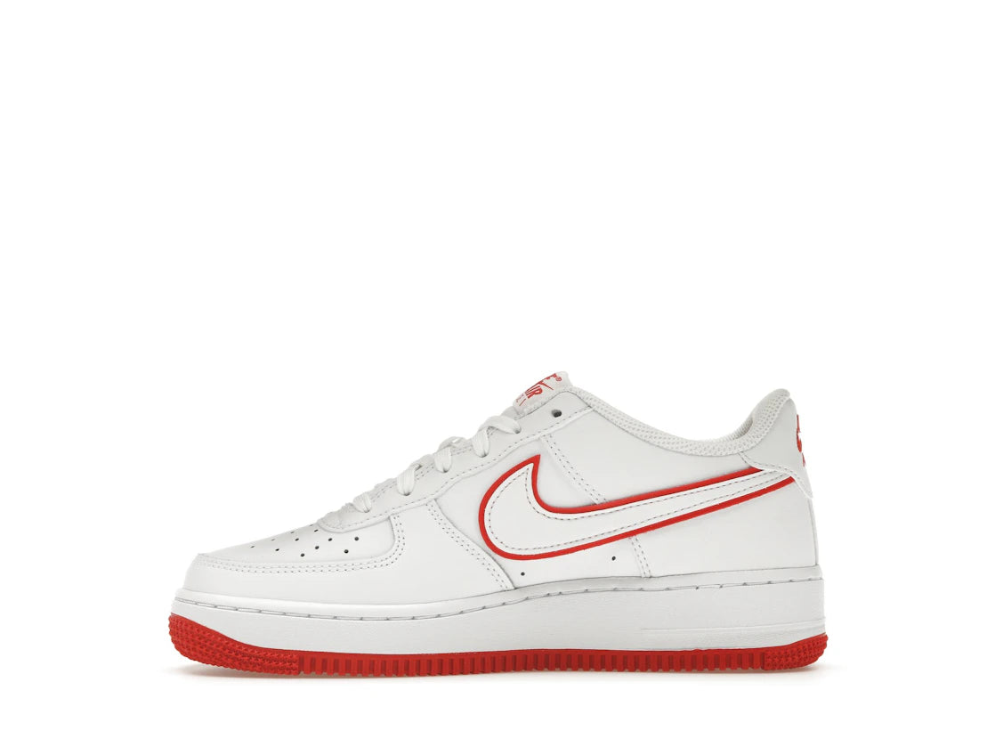 273174 Nike Air Force 1 Low White Picante Red (GS)