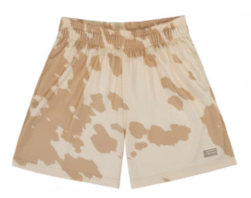 377911 Bravest Studios Cow Print Shorts Brown/Tan