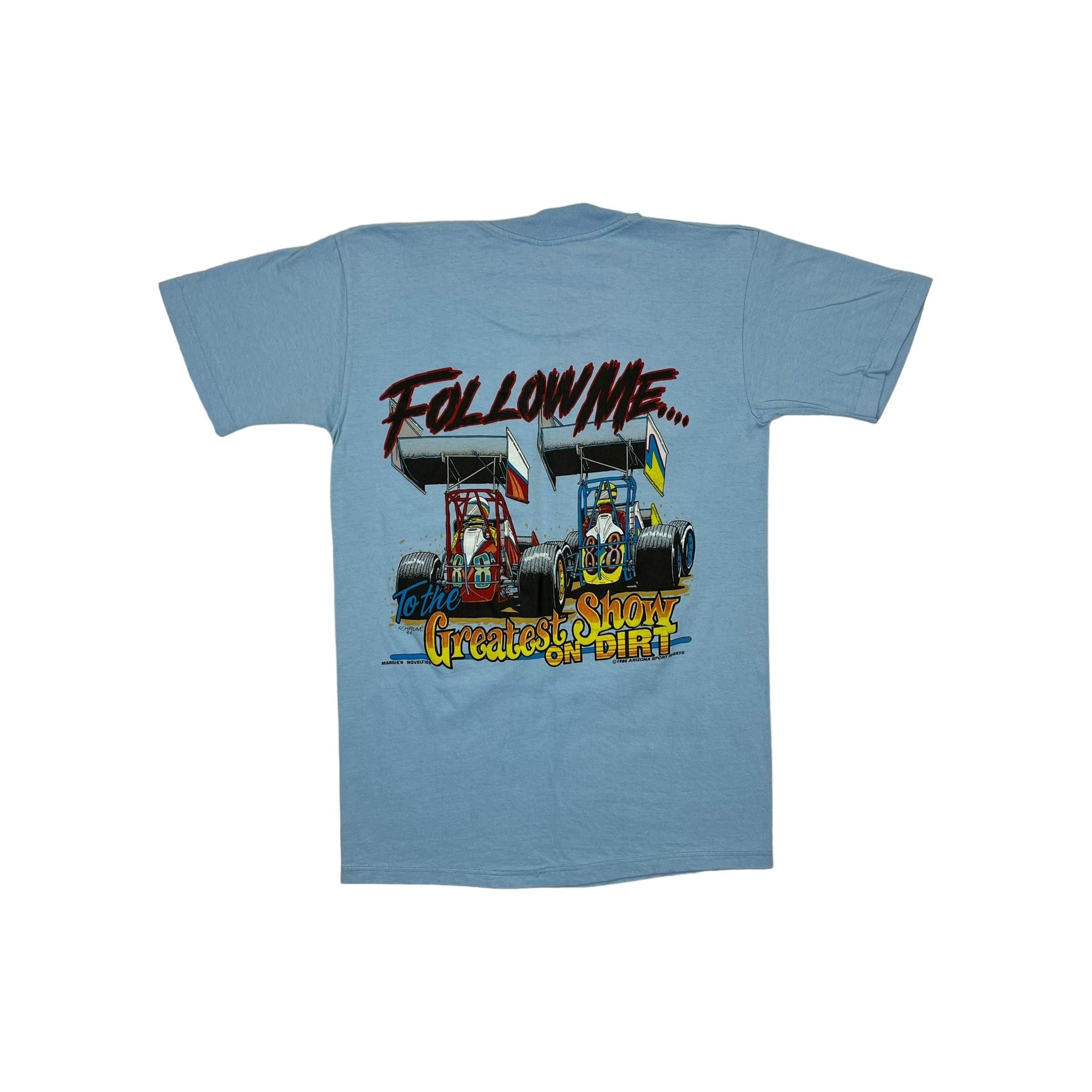 269020 (1988) I'm Gonna Miss My Wife, Sprint Car Dirt Racing Baby Blue T-Shirt s