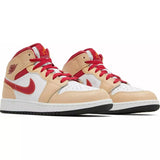 Air Jordan 1 Mid GS 'White Onyx Light Curry'