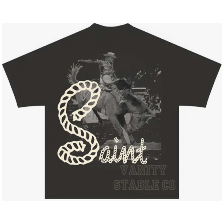 260594 Saint Vanity Stable Tee 'Faded Black'