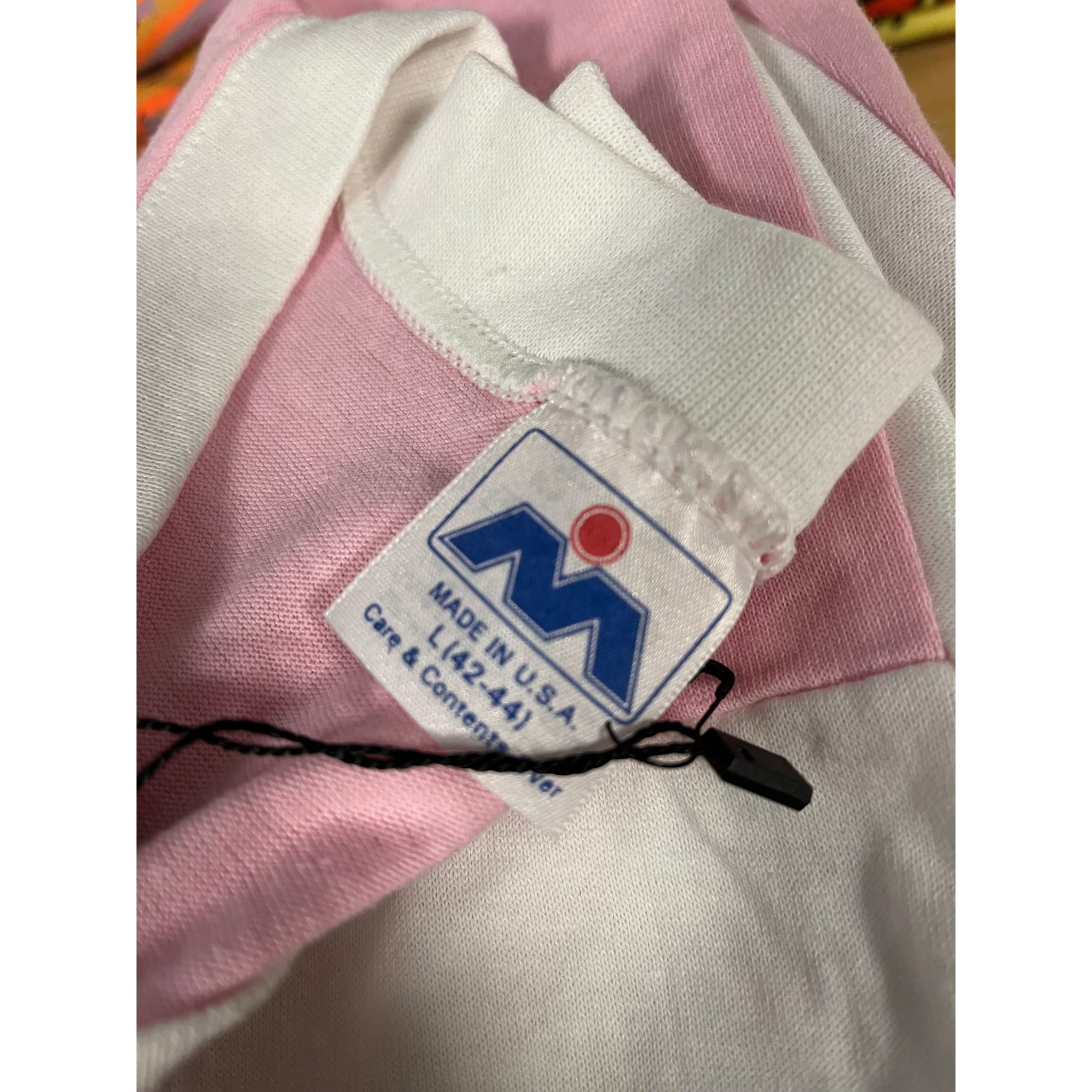 268874 (1983) NARC Northern Auto Racing Club Sprint Pink Ringer T-Shirt L