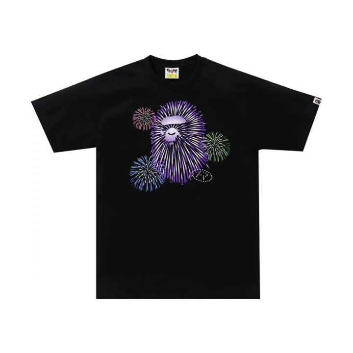 BAPE Ape Head Firework Tee #2 'Black'