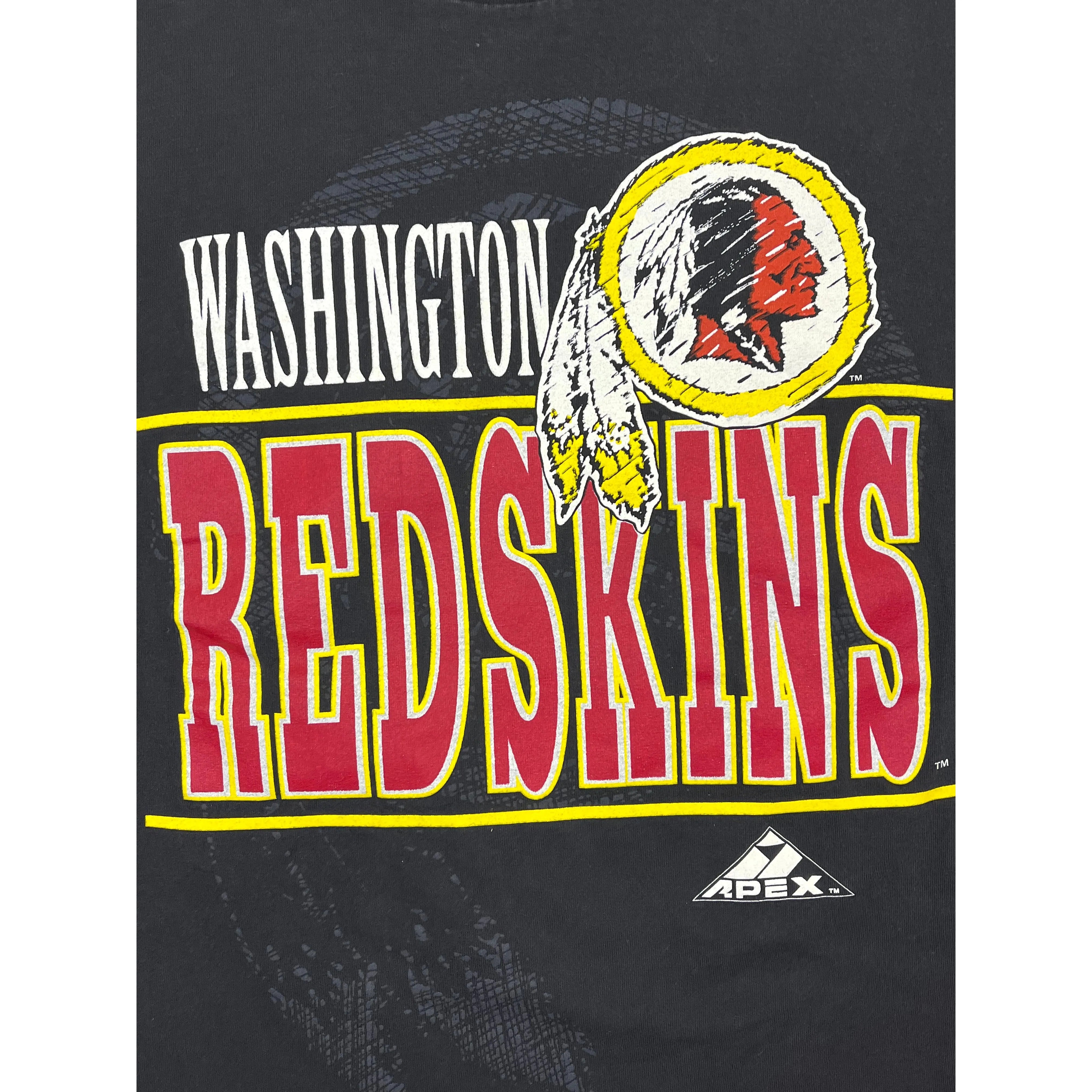271171 (90s) Washington Redskins Apex One Double Sided NFL T-Shirt