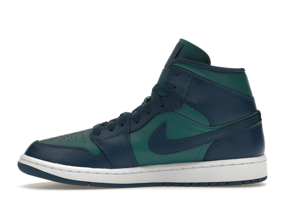 339841 Jordan 1 Mid Teal French Blue (Women's)
