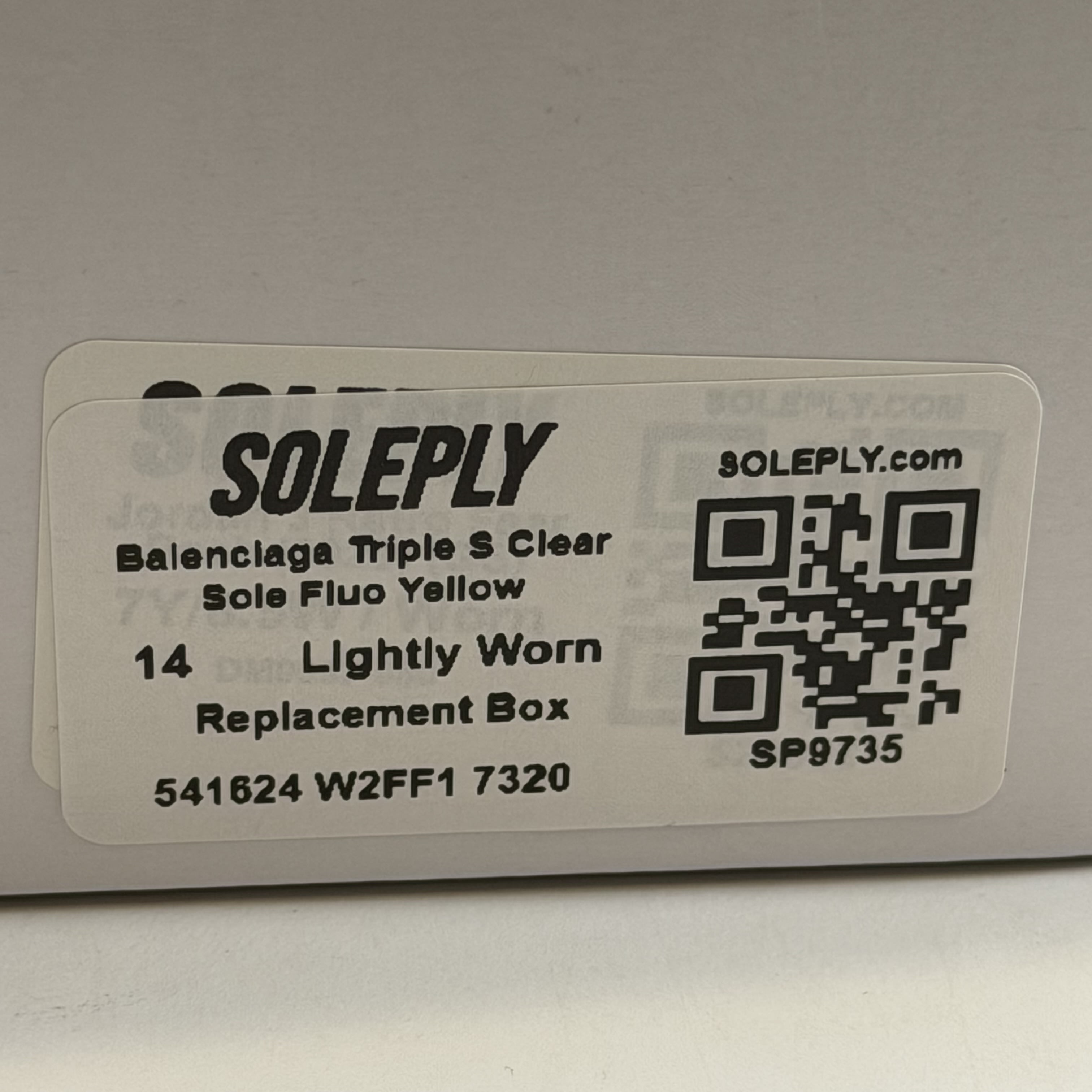 [SP9735] Balenciaga Triple S Clear Sole Fluo Yellow