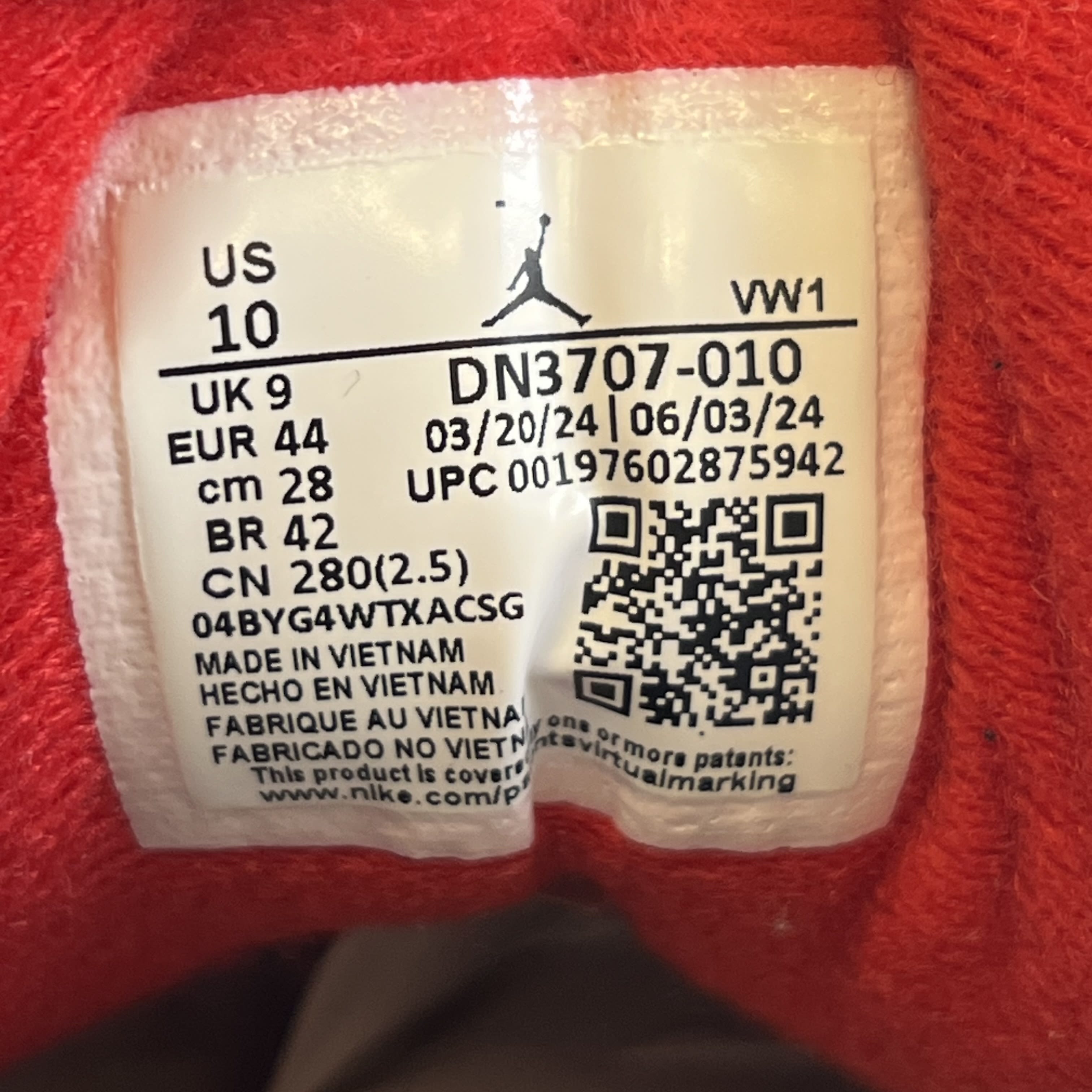 [SP15839] Jordan 3 Retro OG Black Cement (2024)