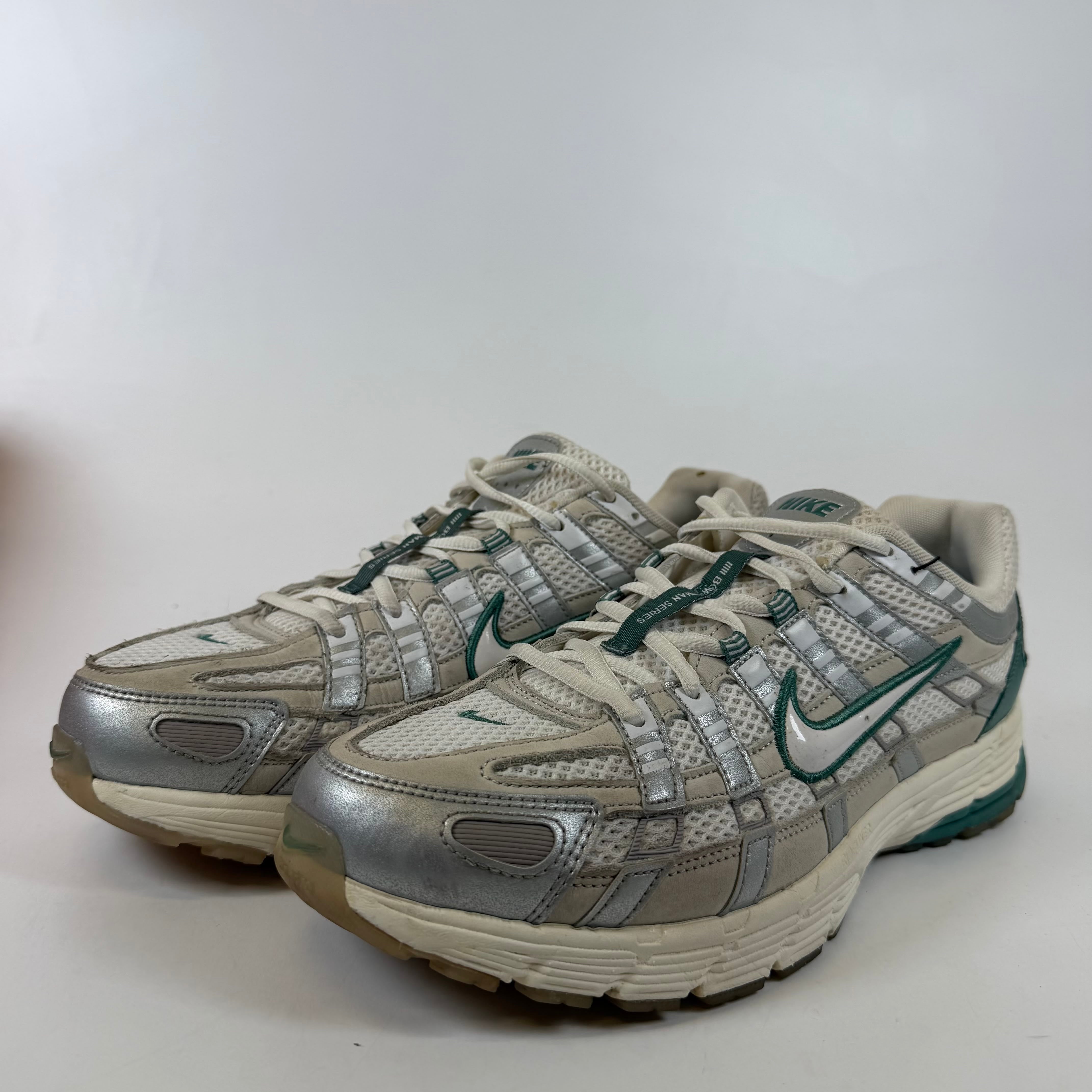 [SP10339] Nike P-6000 Premium Light Bone Bicoastal Green