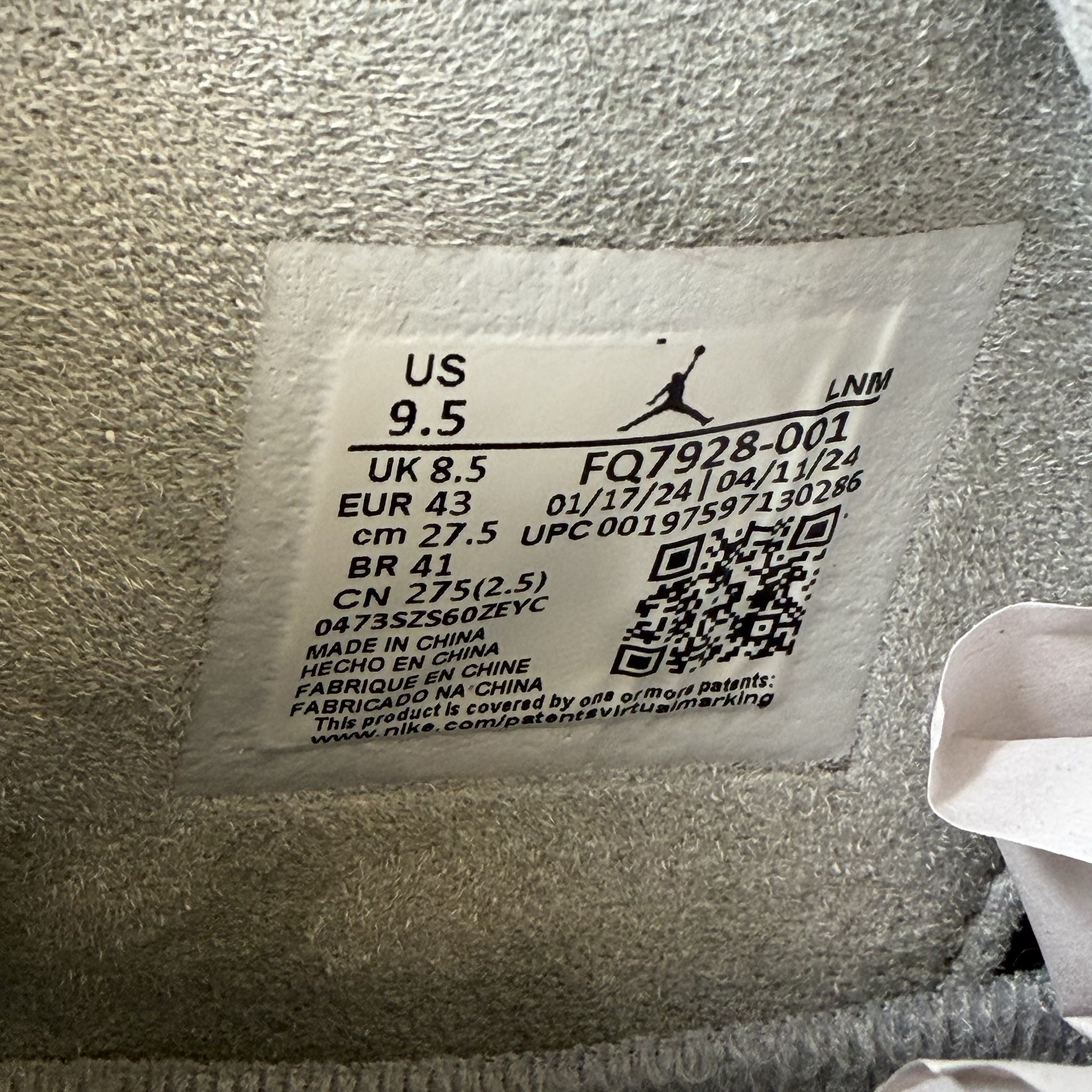 [SP13831] Jordan 4 Retro SE Paris Olympics Wet Cement