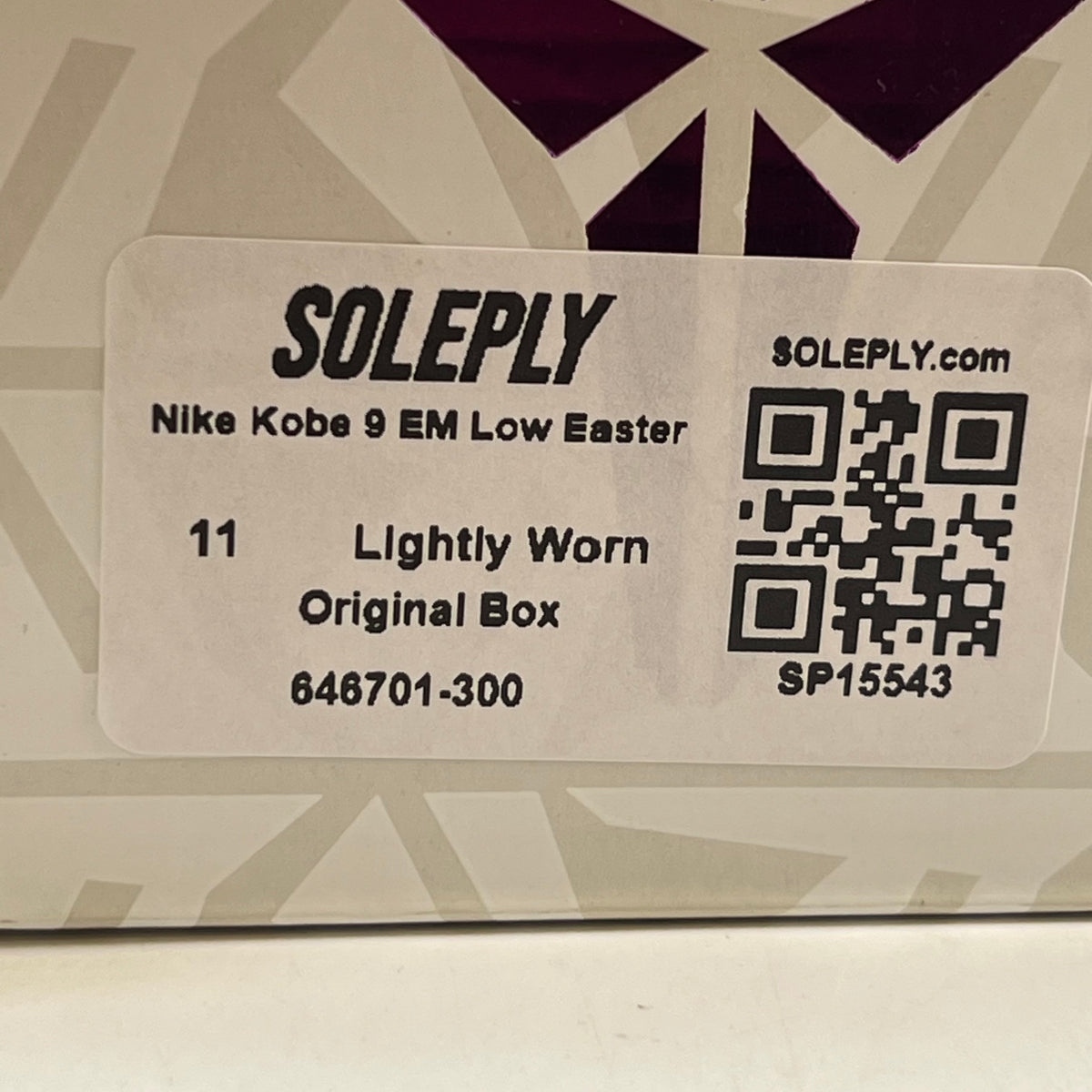[SP15543] Nike Kobe 9 EM Low Easter