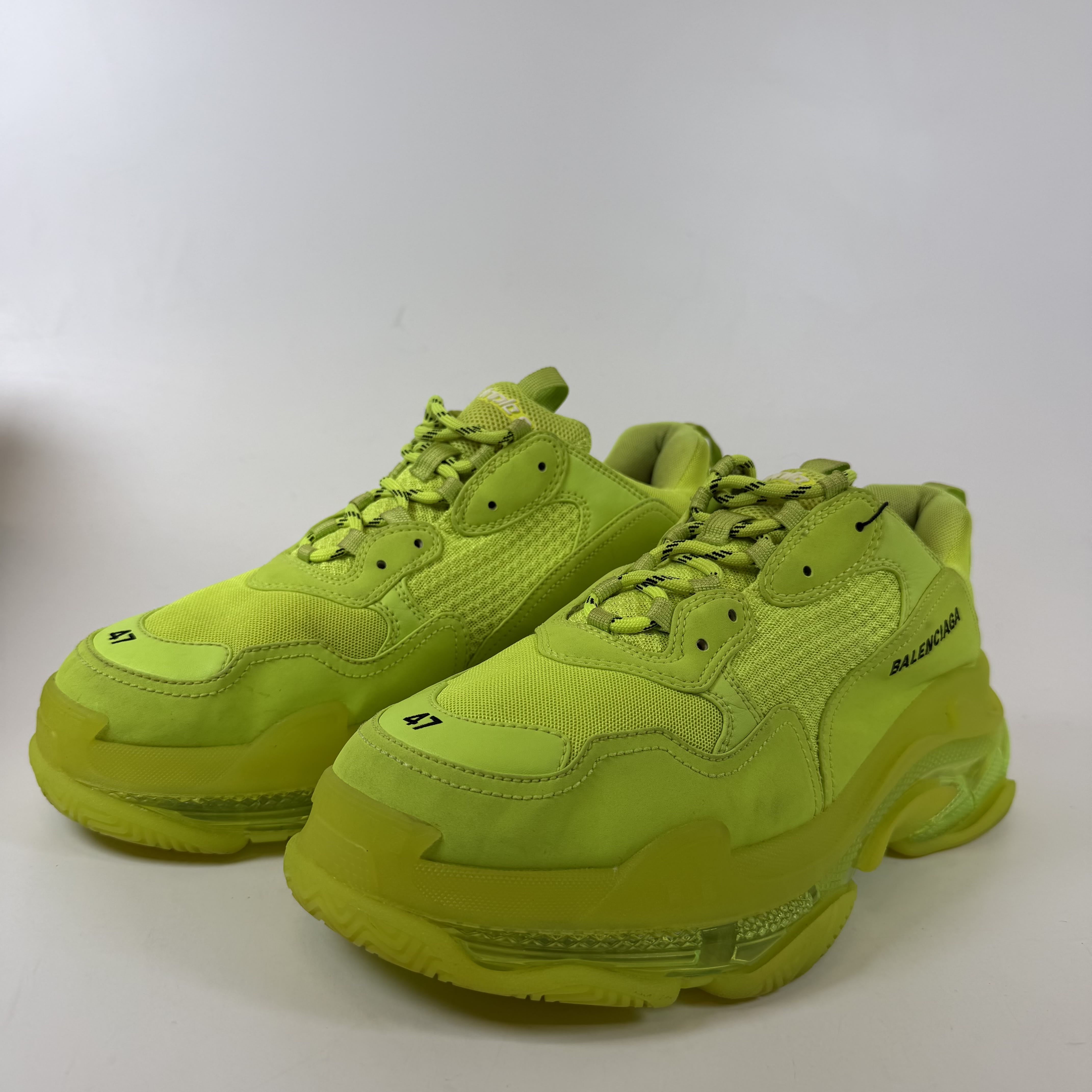 [SP9735] Balenciaga Triple S Clear Sole Fluo Yellow