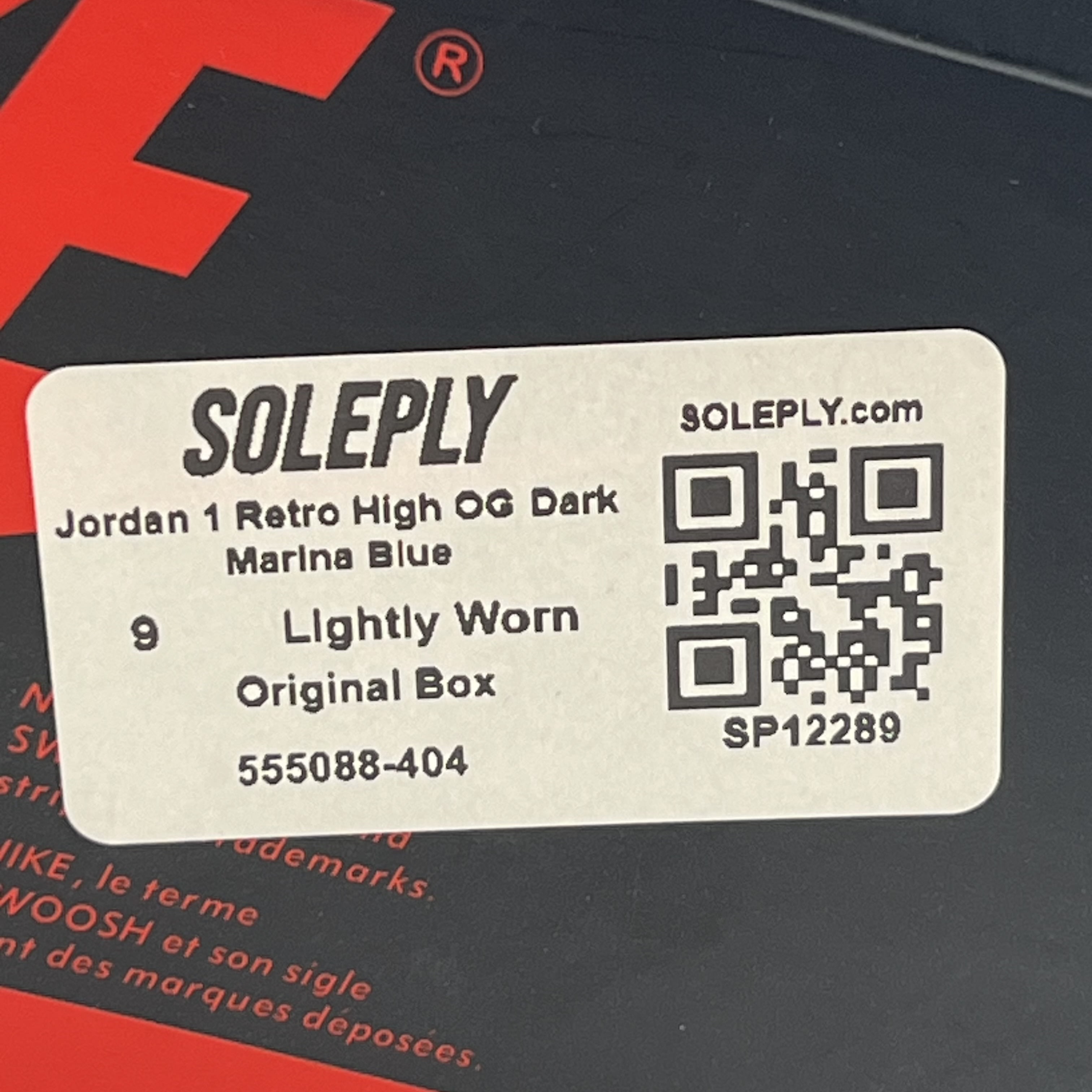 [SP12289] Jordan 1 Retro High OG Dark Marina Blue