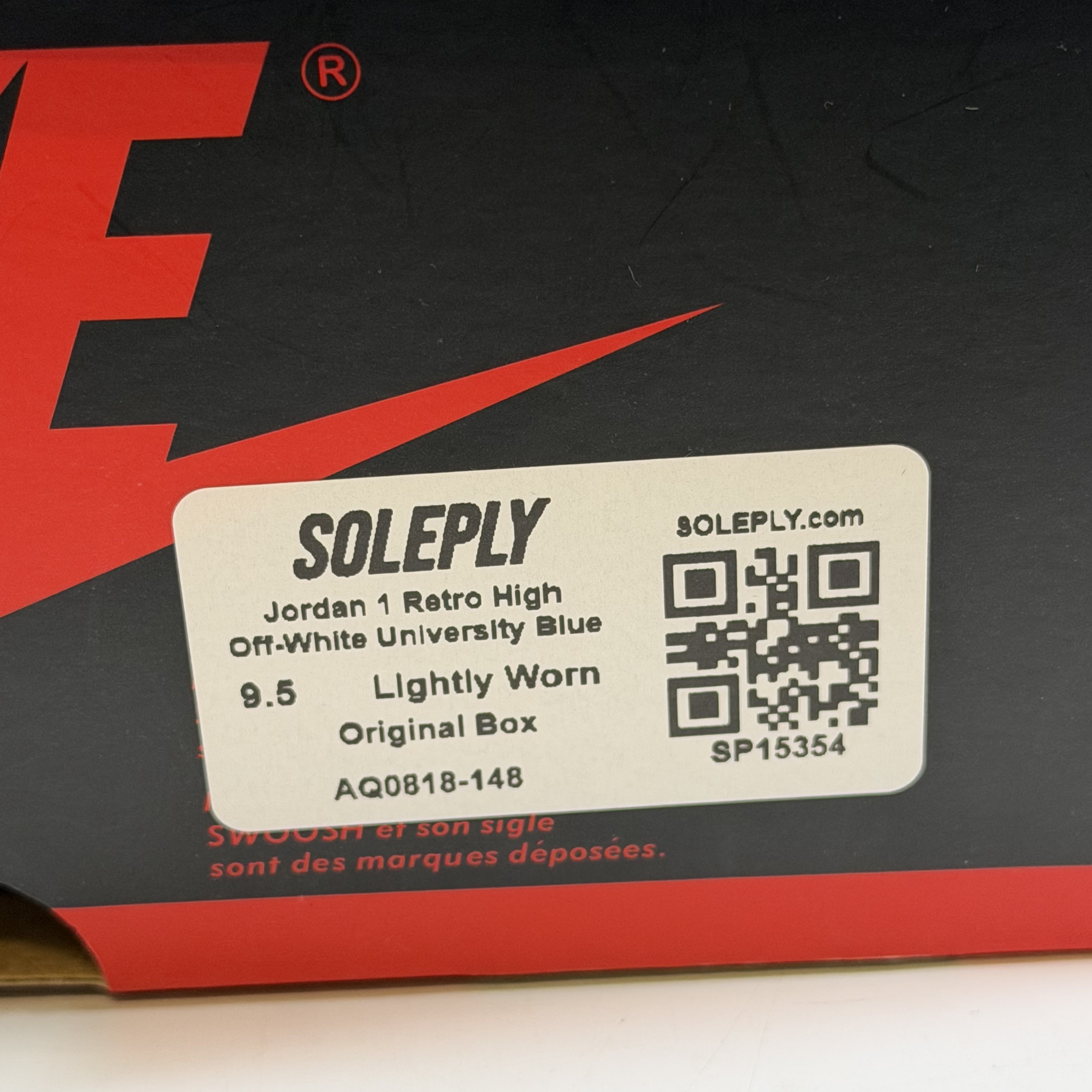 [SP15354] Jordan 1 Retro High Off-White University Blue