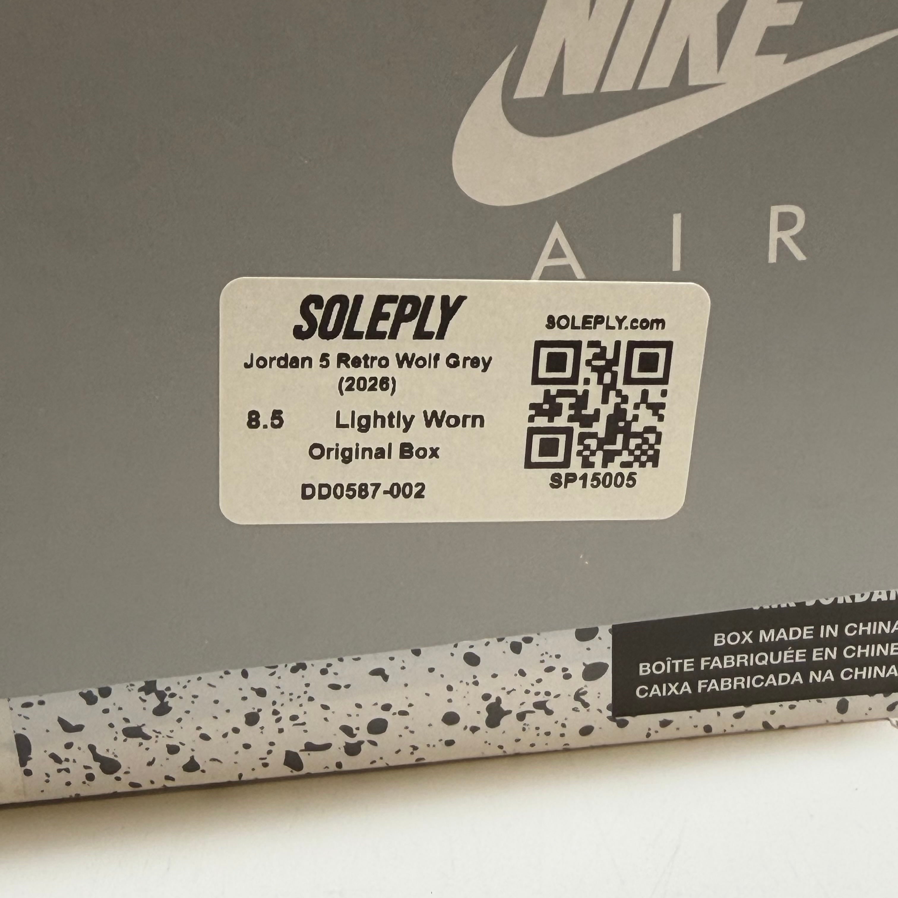 [SP15005] Jordan 5 Retro Wolf Grey (2026)