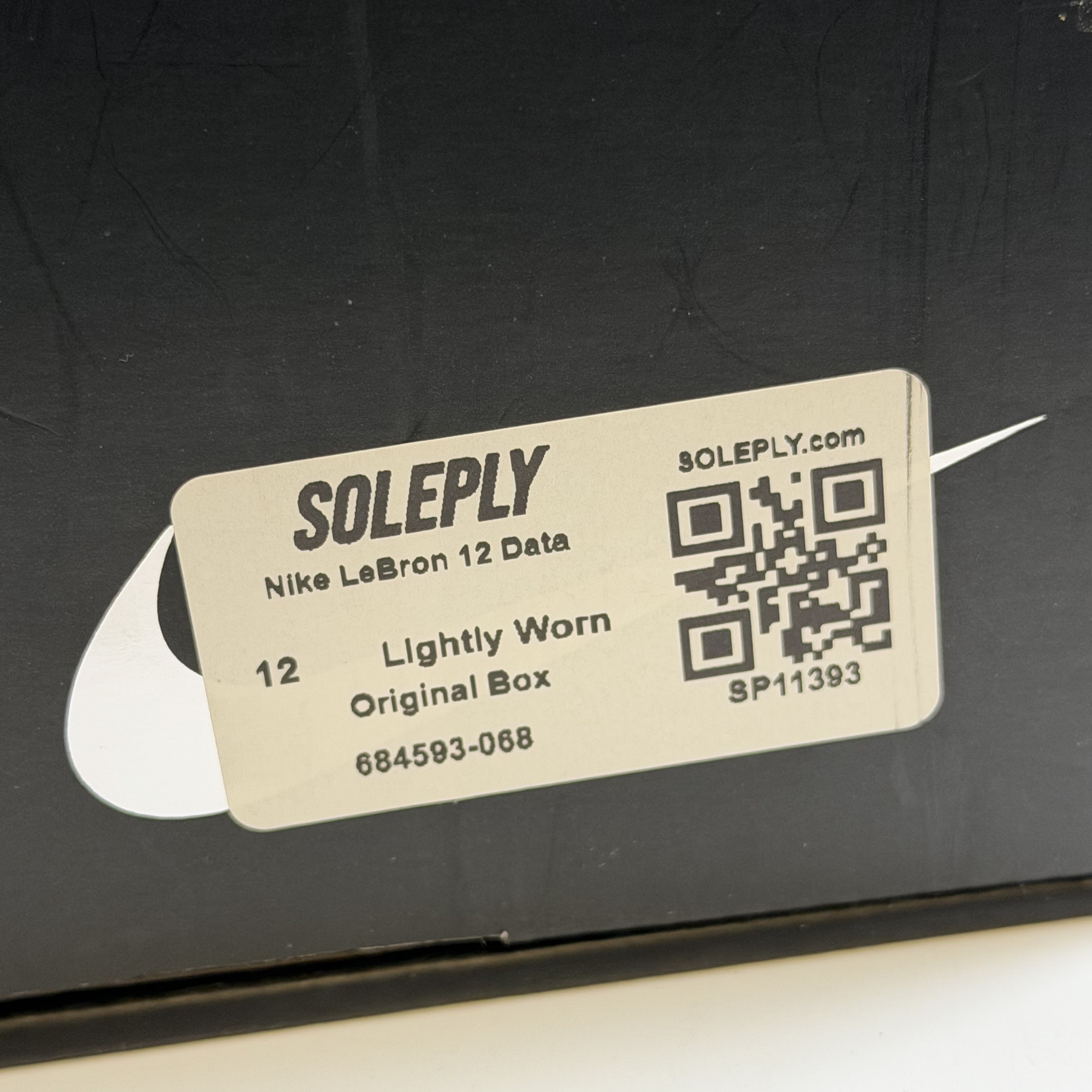 [SP11393] Nike LeBron 12 Data
