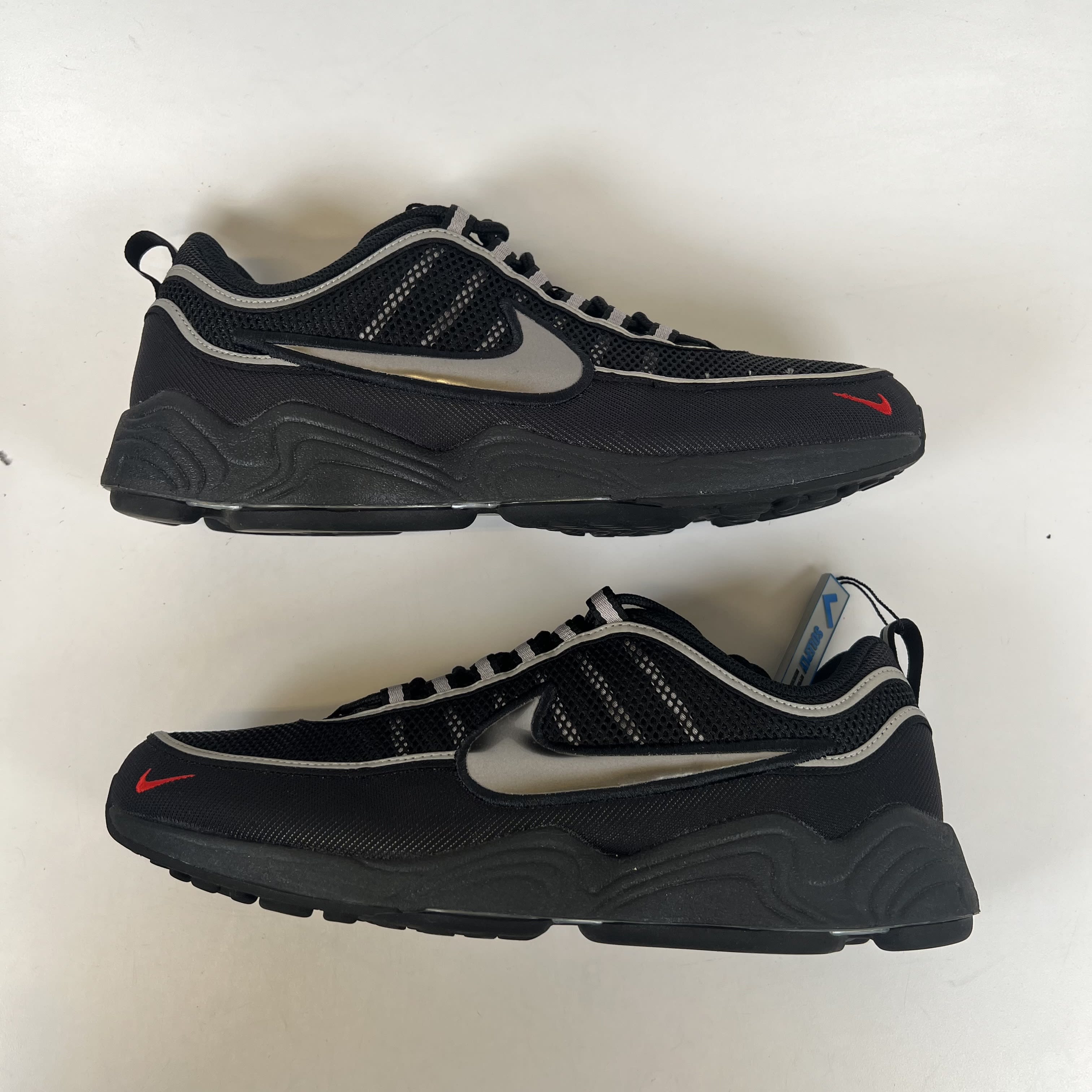 [SP14970] Nike Air Zoom Spiridon Black Metallic Silver