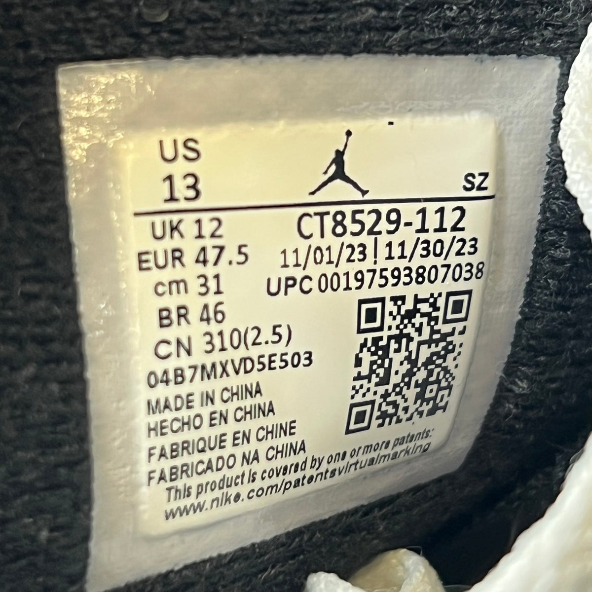 [SP15568] Jordan 6 Retro Reverse Oreo