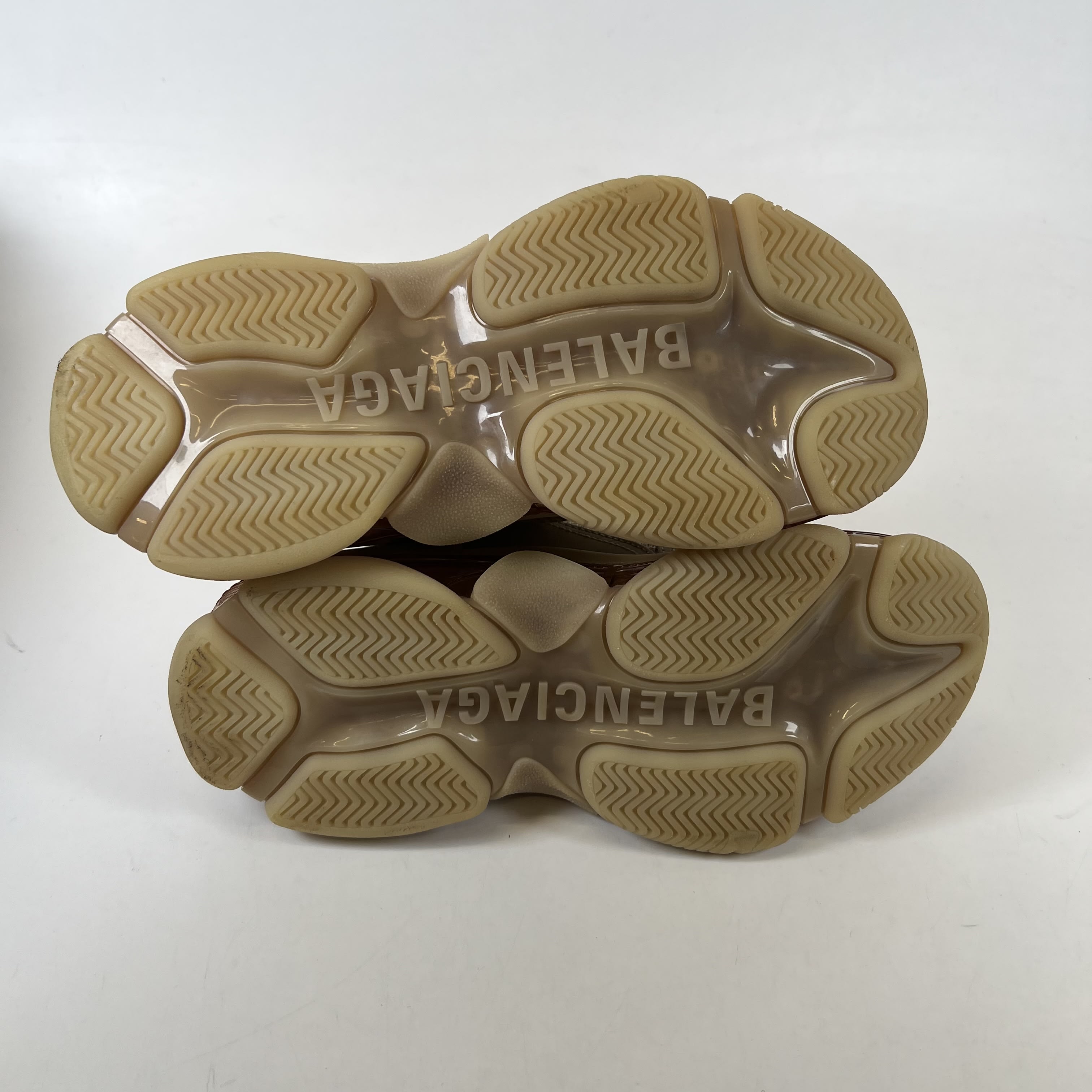 [SP14049] Balenciaga Triple S Clear Sole Beige (Women's)