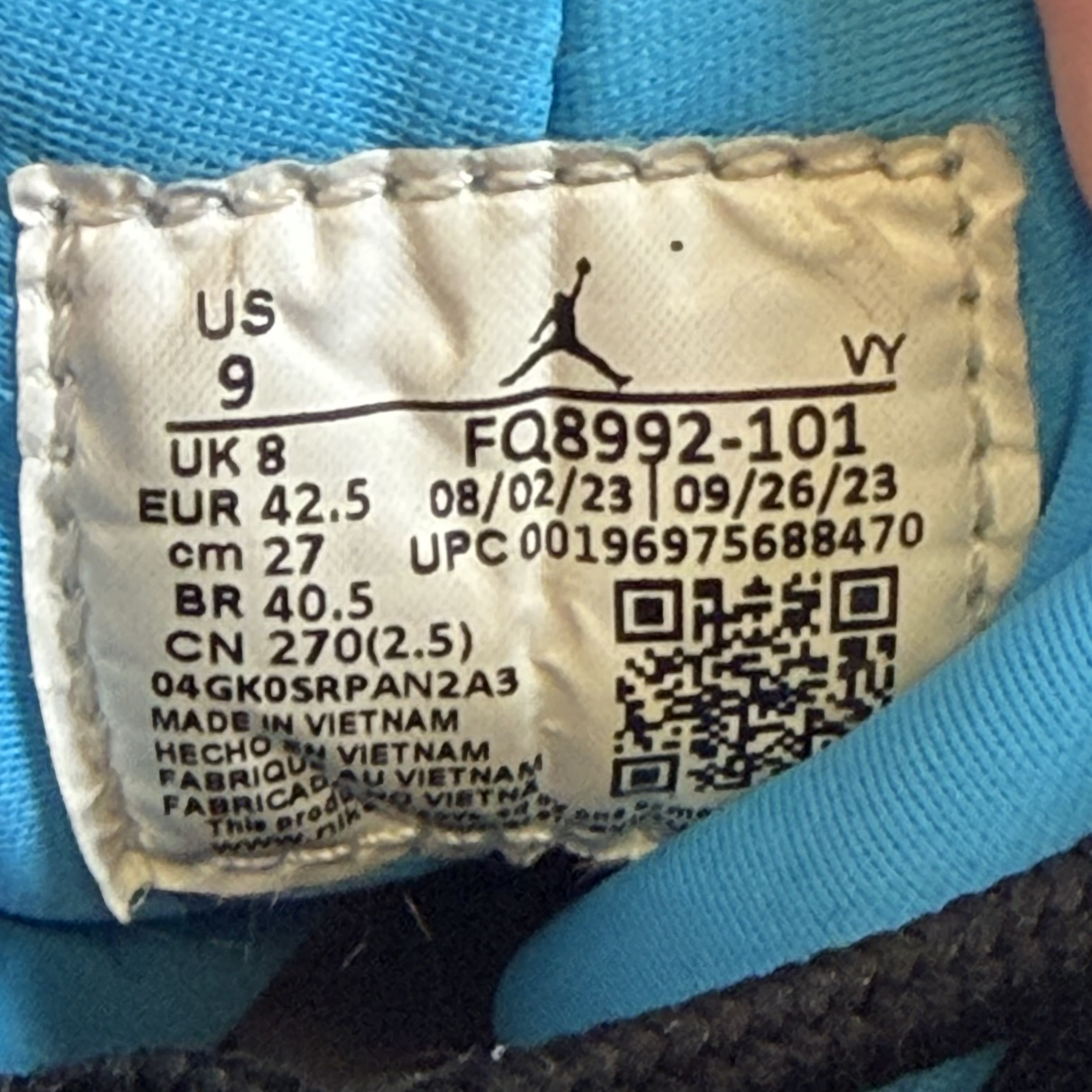 [SP15197] Jordan 9 Retro Powder Blue (2024)