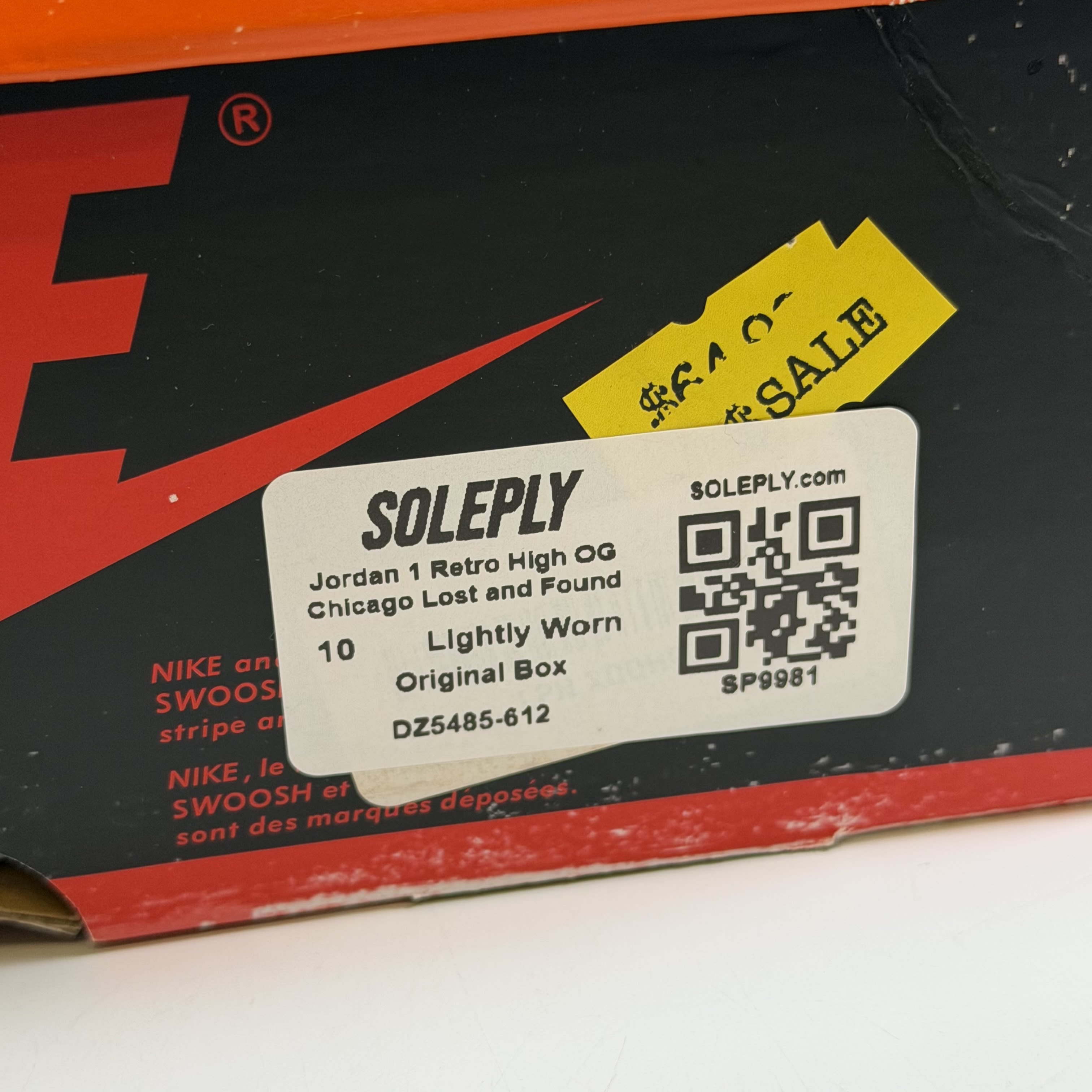 [SP9981] Jordan 1 Retro High OG Chicago Lost and Found