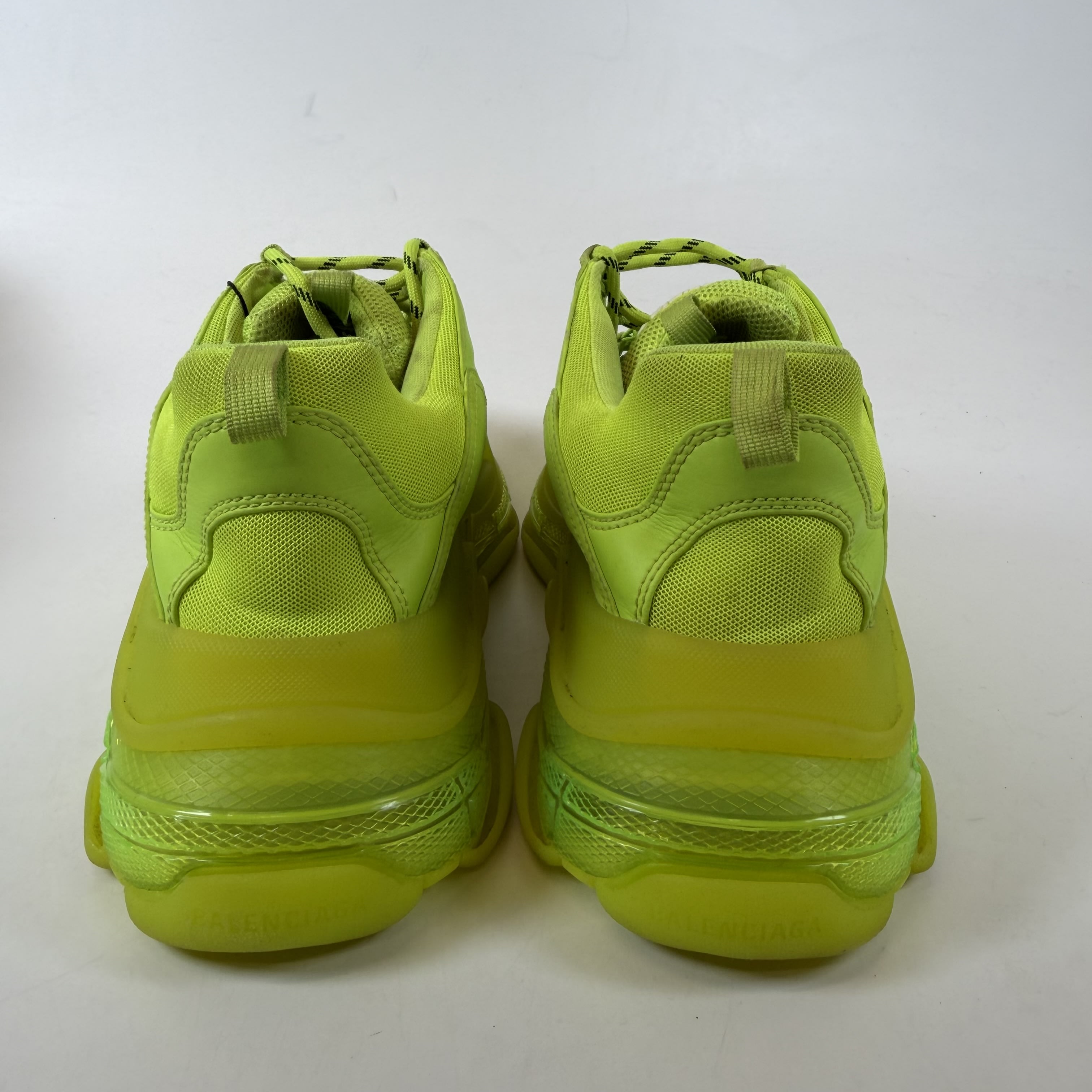 [SP9735] Balenciaga Triple S Clear Sole Fluo Yellow