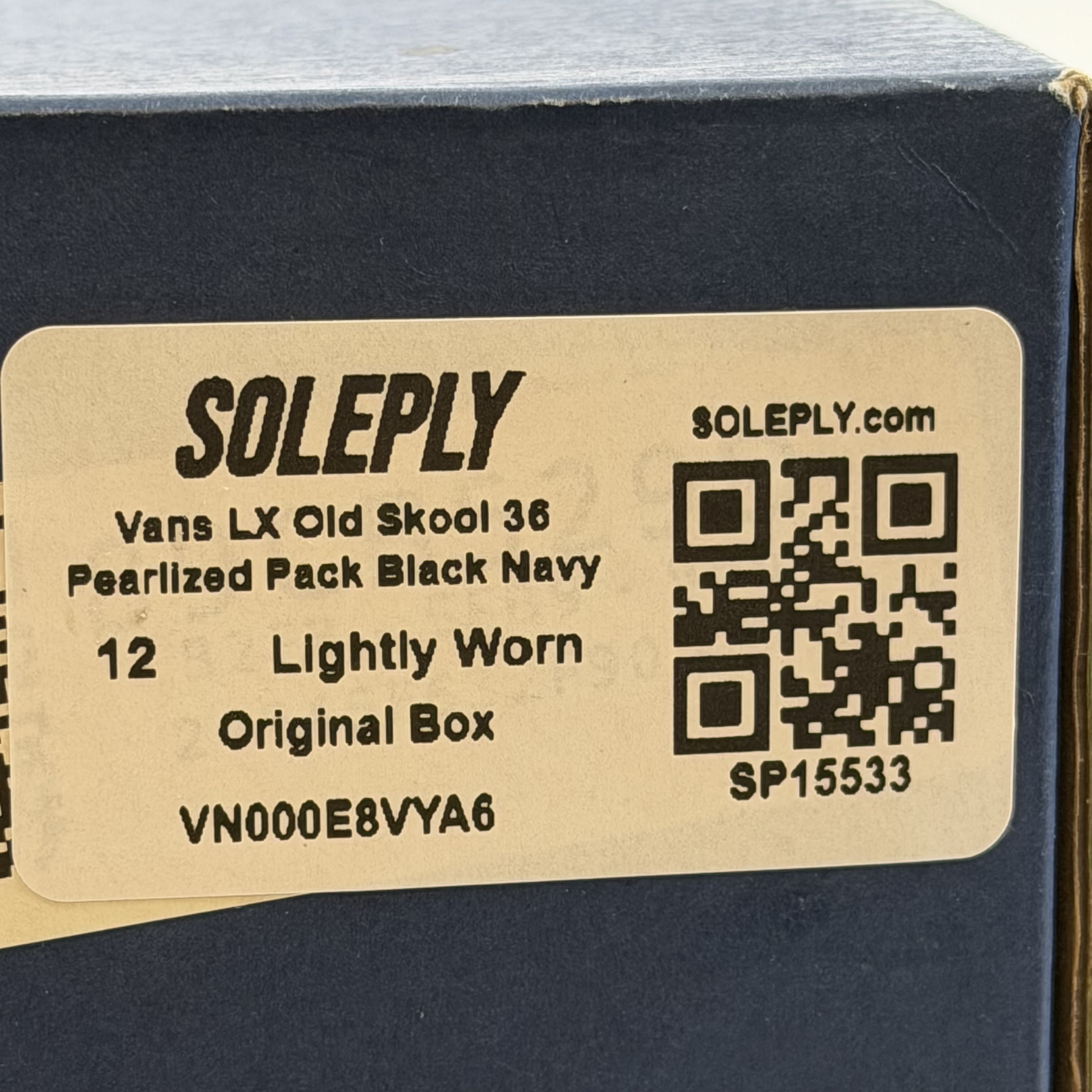 [SP15533] Vans LX Old Skool 36 Pearlized Pack Black Navy