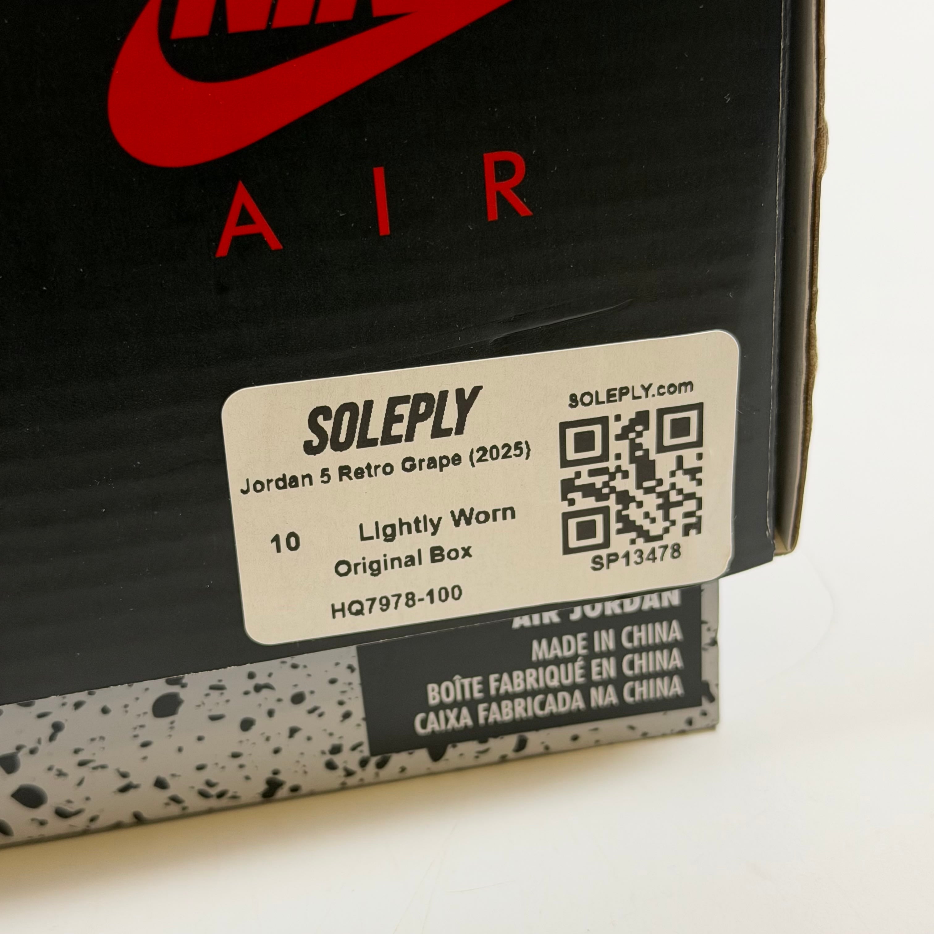 [SP13478] Jordan 5 Retro Grape (2025)