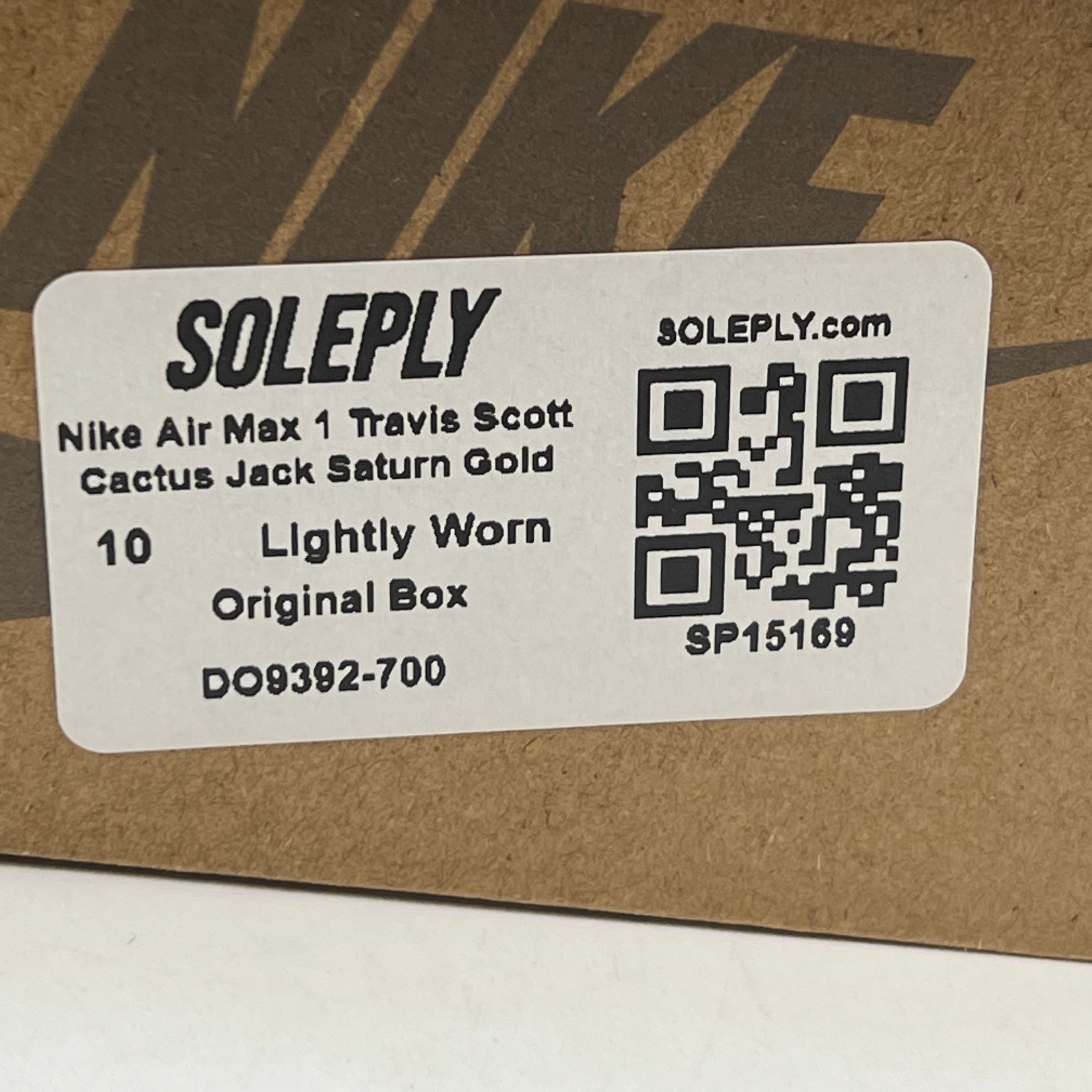[SP15169] Nike Air Max 1 Travis Scott Cactus Jack Saturn Gold