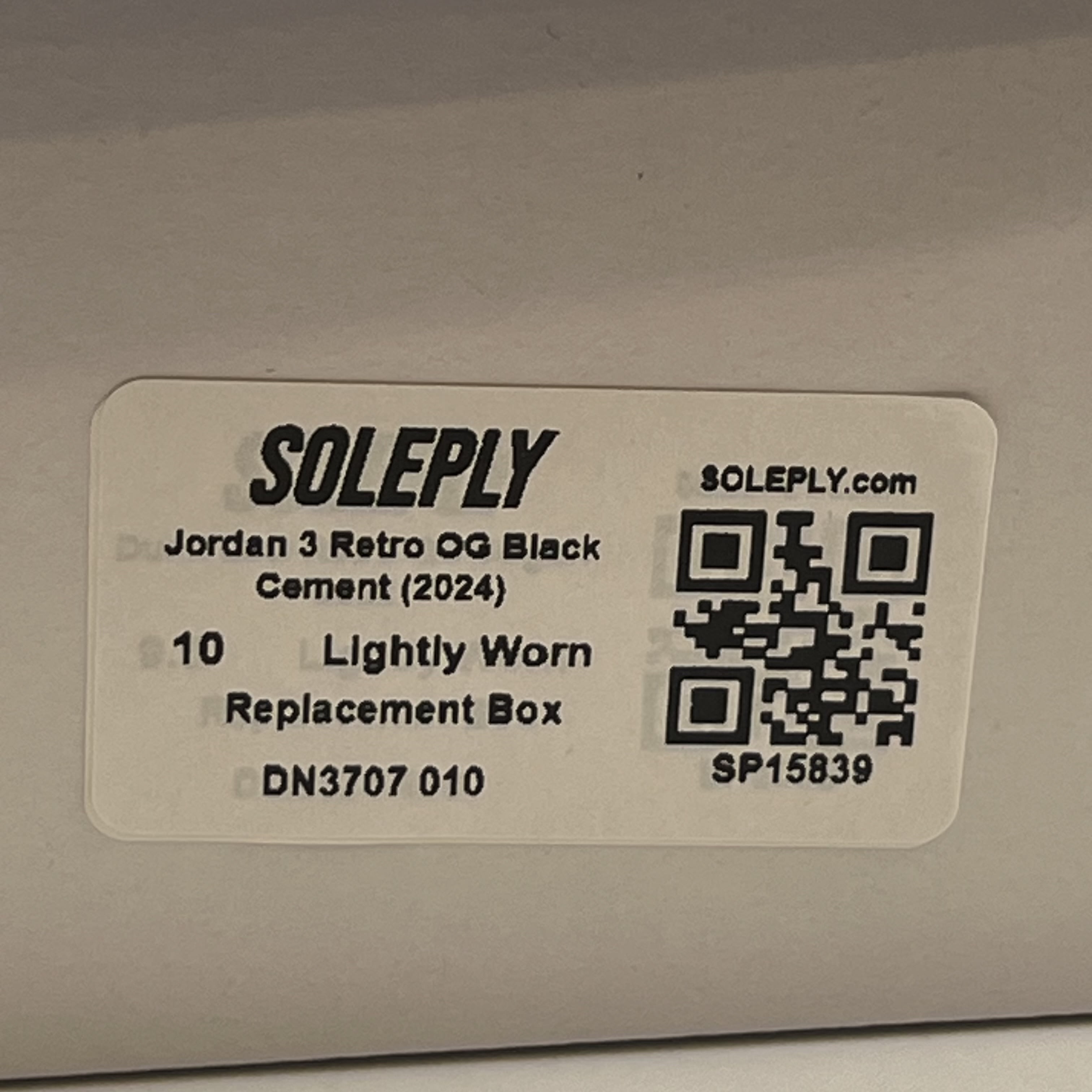 [SP15839] Jordan 3 Retro OG Black Cement (2024)