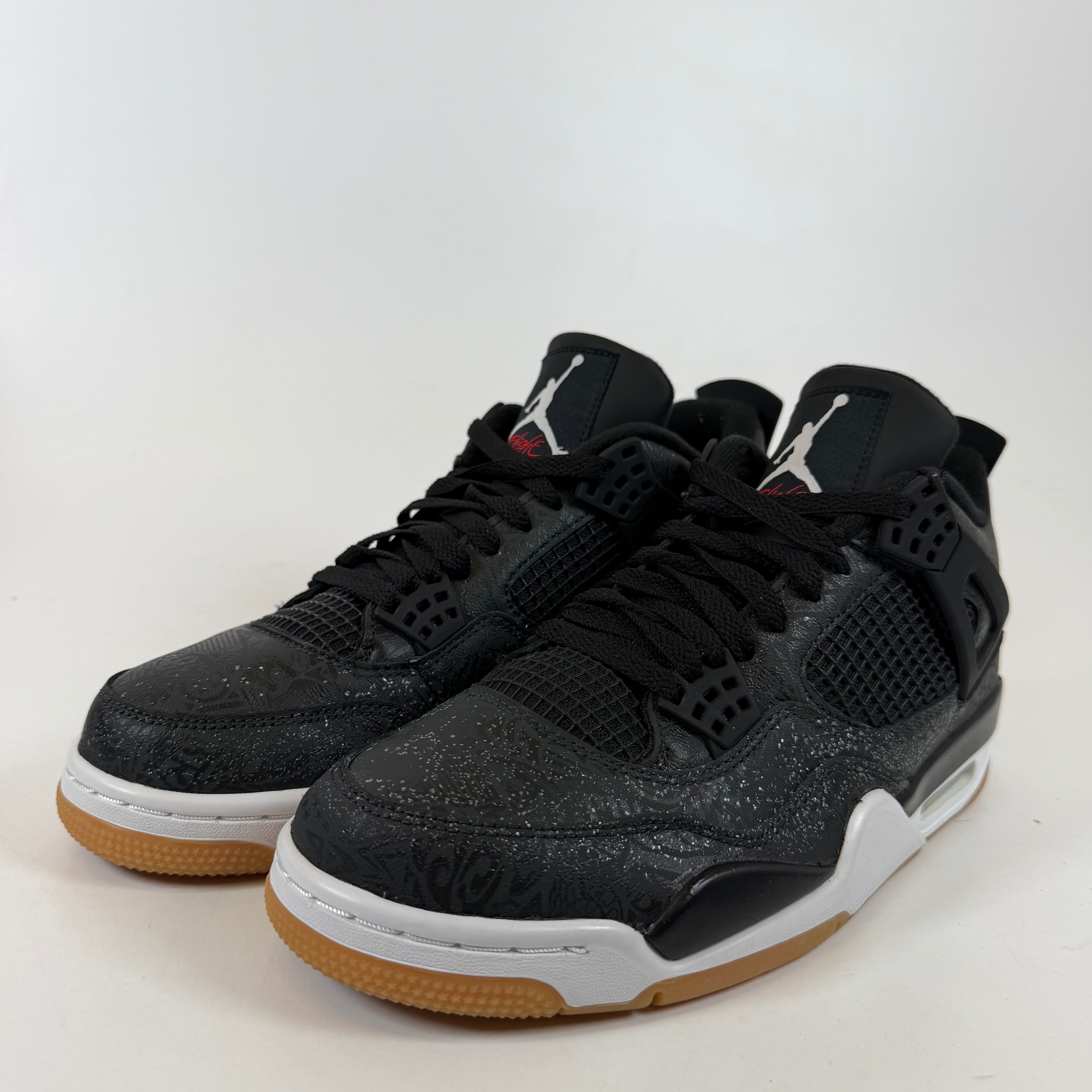 [SP9016] Jordan 4 Retro Laser Black Gum