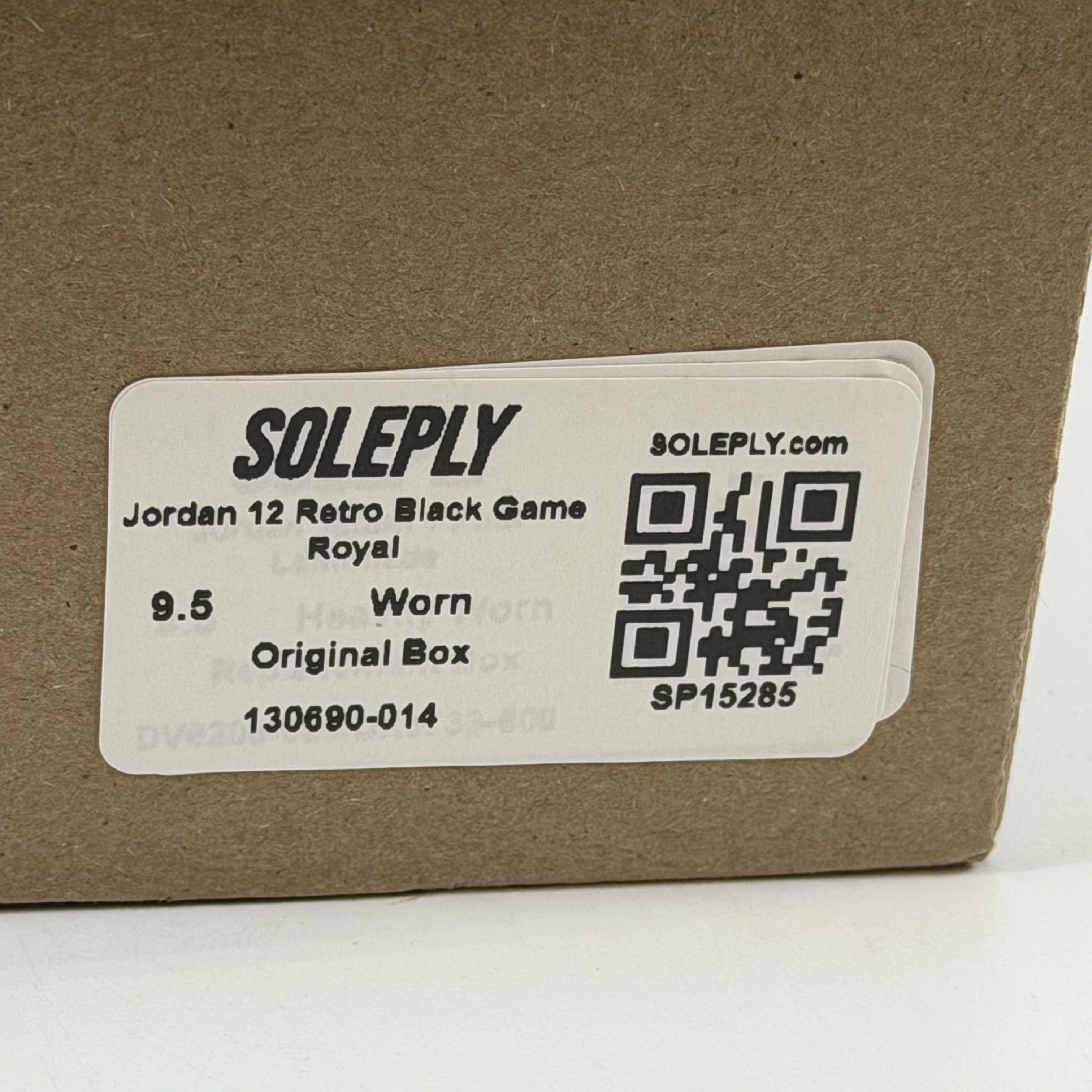 [SP15285] Jordan 12 Retro Black Game Royal