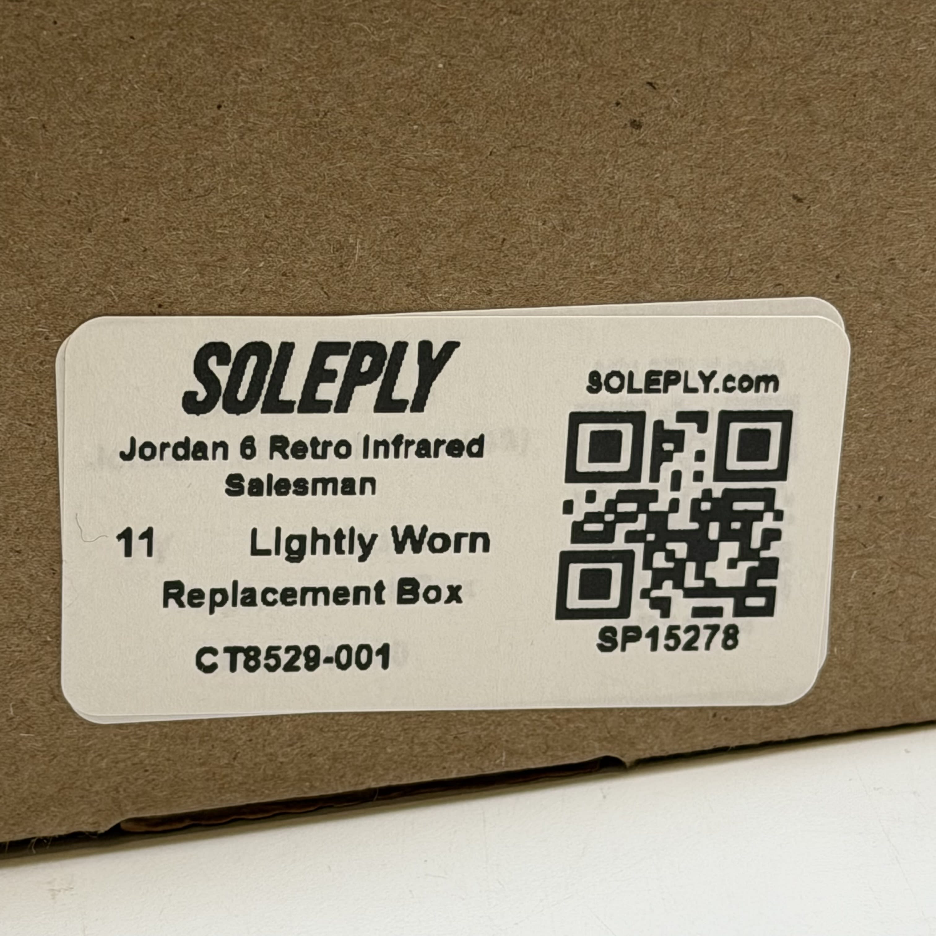[SP15278] Jordan 6 Retro Infrared Salesman