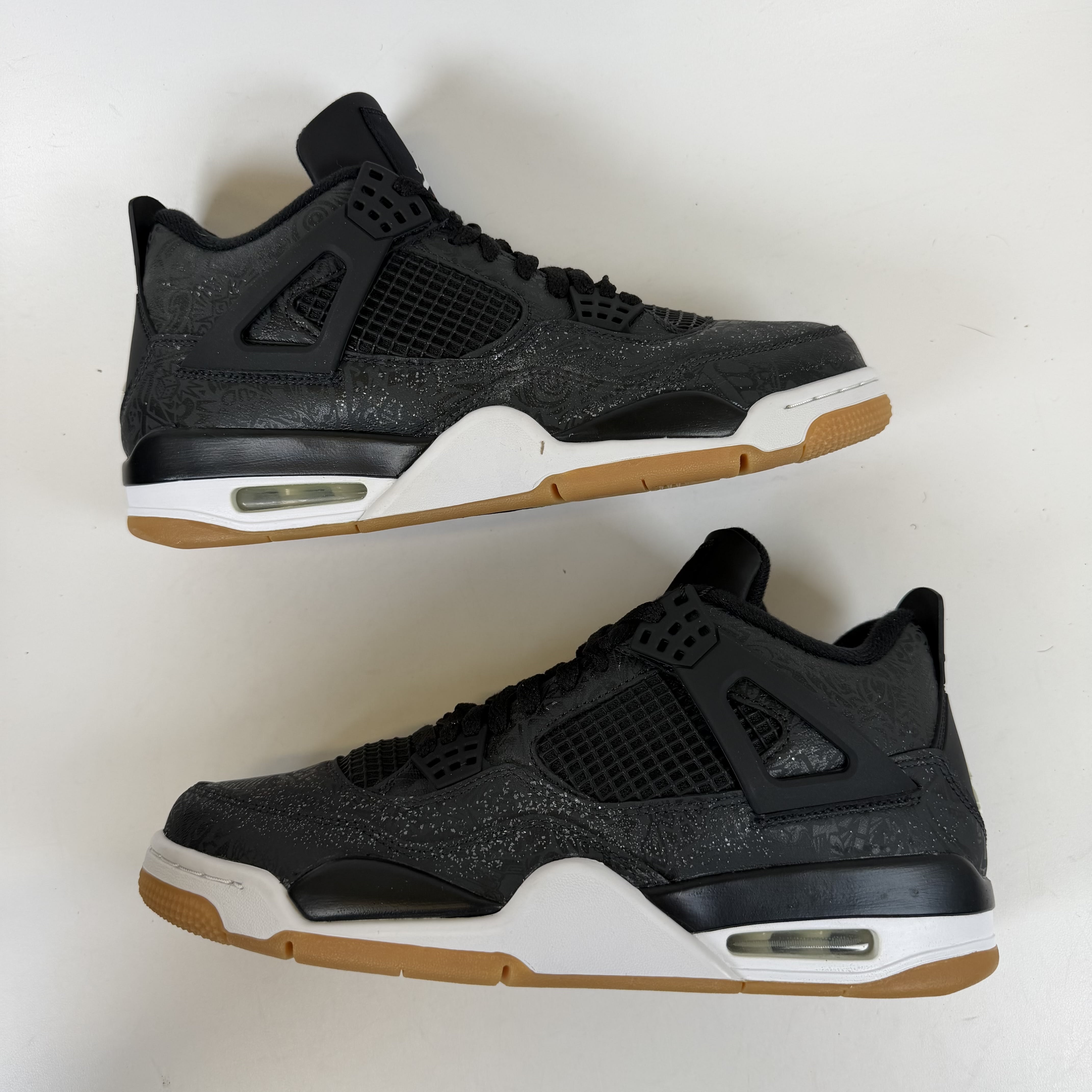 [SP9016] Jordan 4 Retro Laser Black Gum